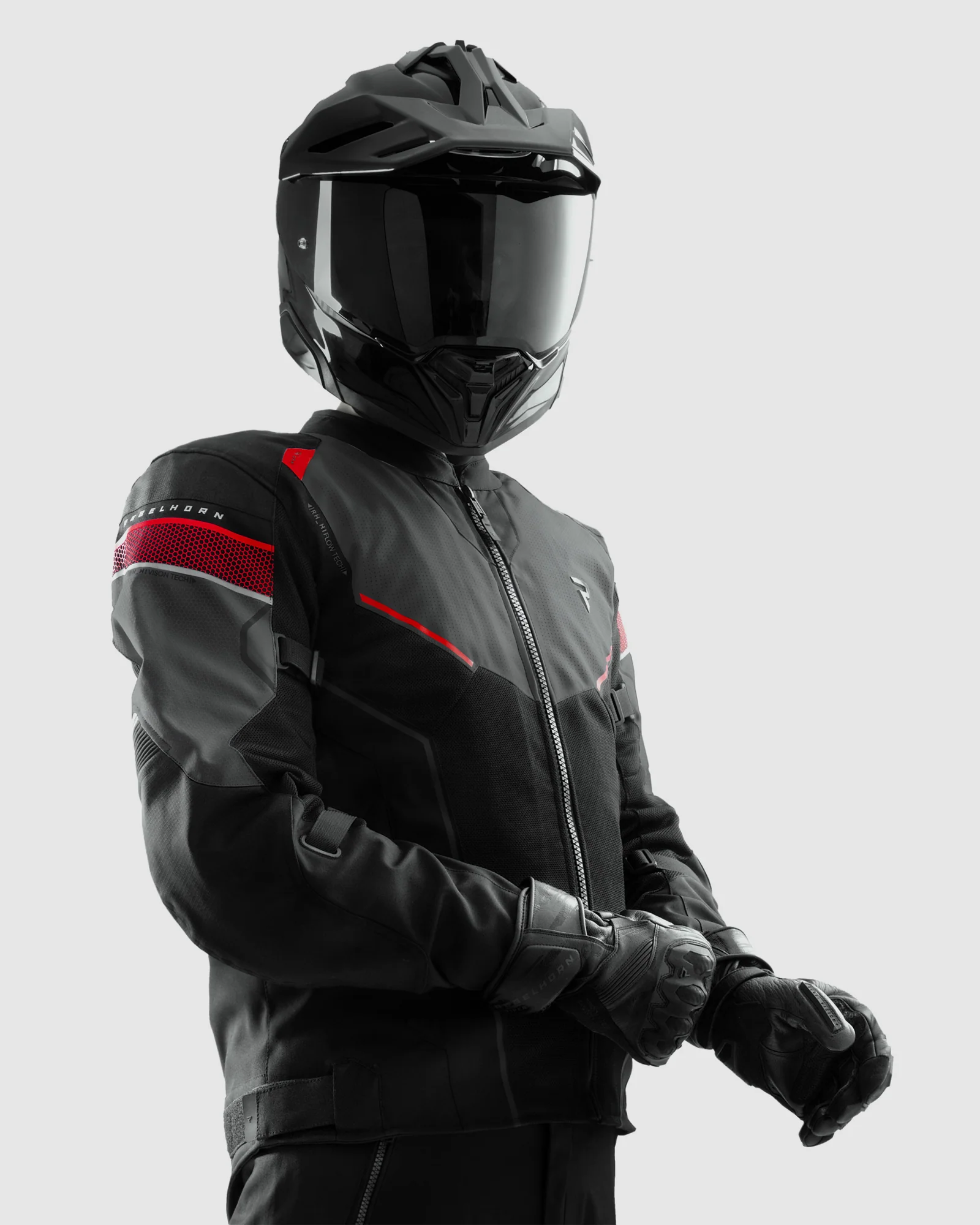 Hiflow V Motorcycle Jacket Dark Grey - Image 3
