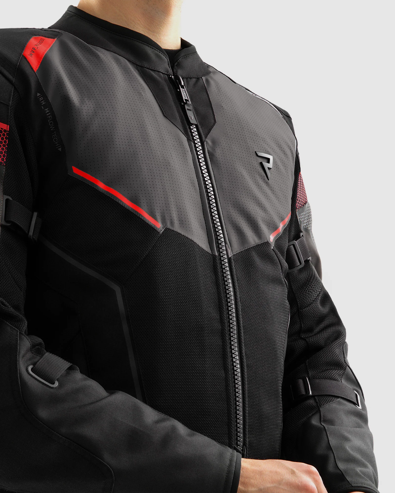 Hiflow V Motorcycle Jacket Dark Grey - Image 4