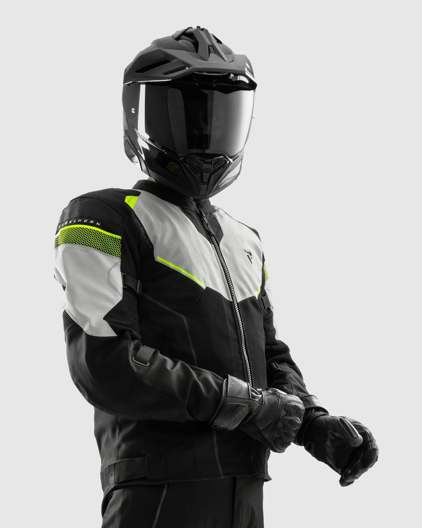 Hiflow V Motorcycle Jacket Grey - Image 3
