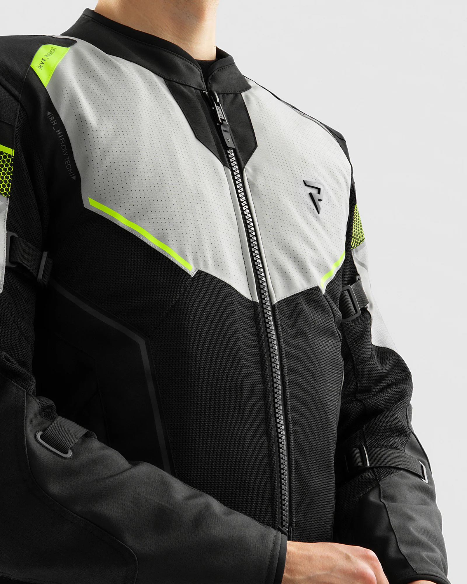 Hiflow V Motorcycle Jacket Grey - Image 4