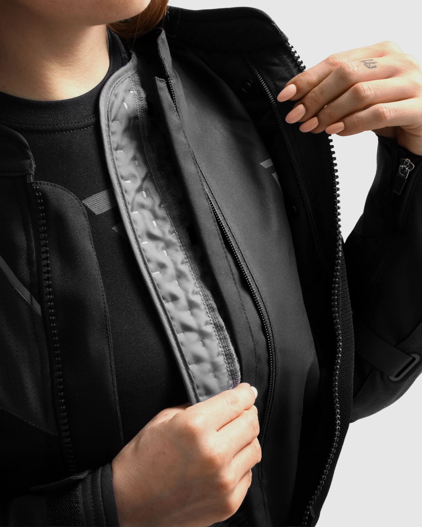 Hiflow V Women's Motorcycle Jacket Black - Image 16