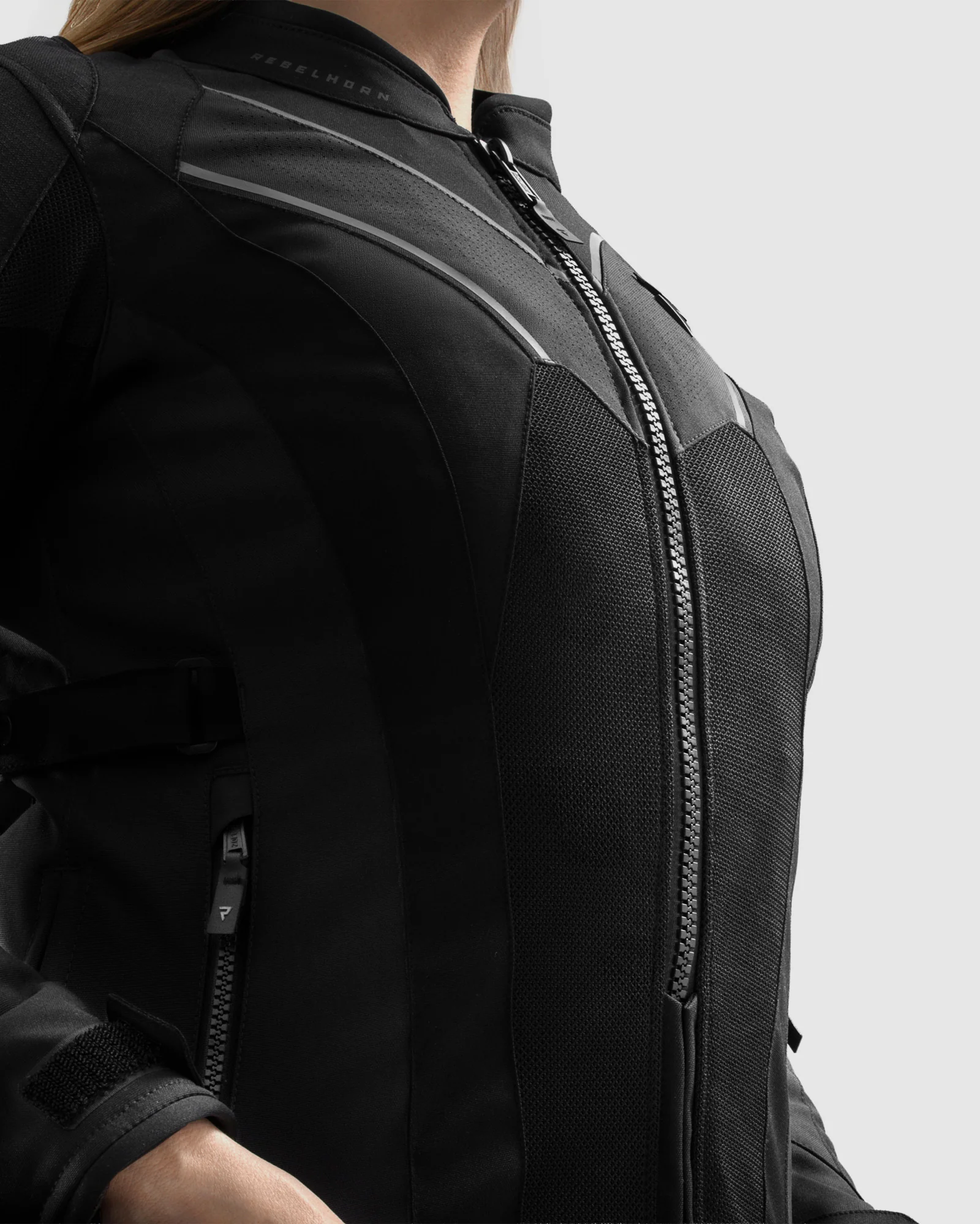 Hiflow V Women's Motorcycle Jacket Black - Image 4