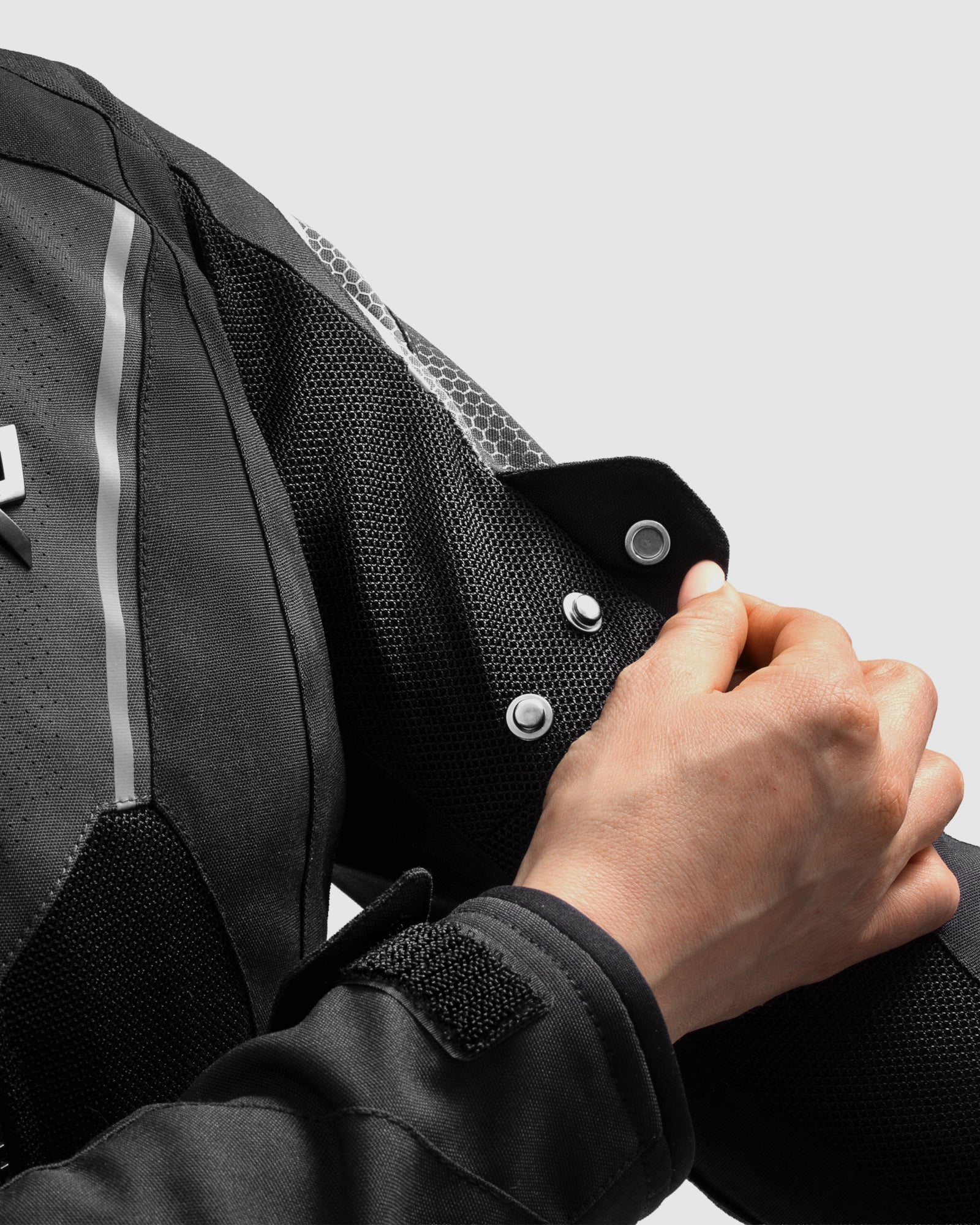 Hiflow V Women's Motorcycle Jacket Black - Image 7