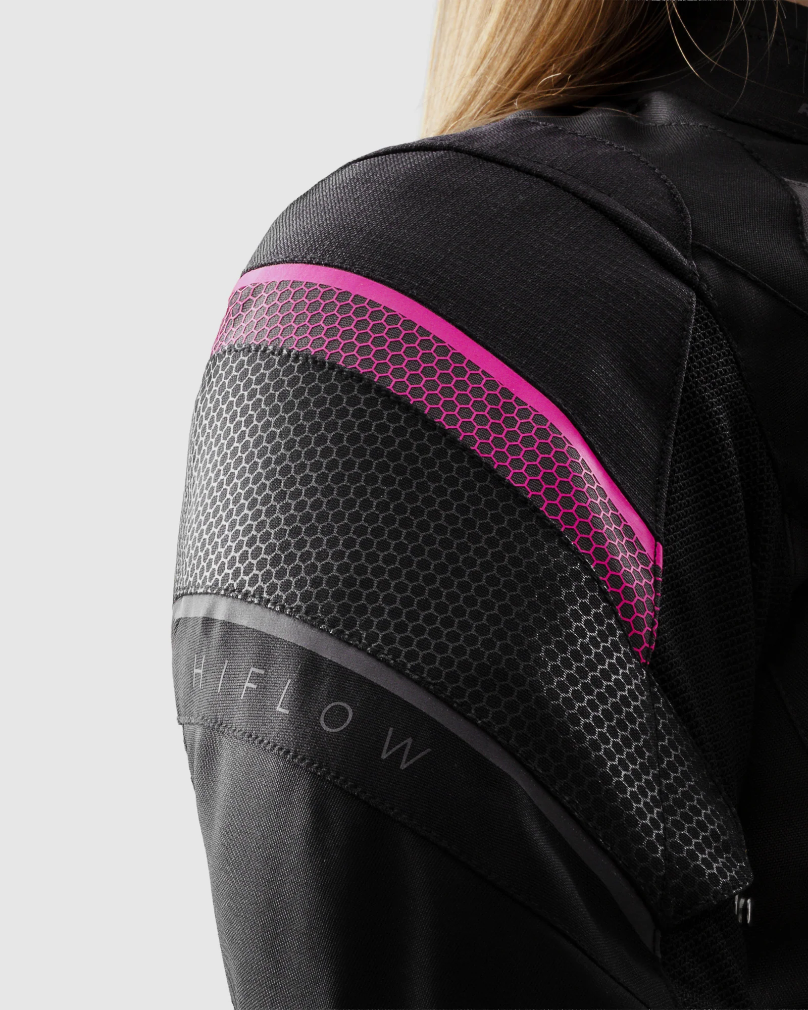 Hiflow V Women's Motorcycle Jacket Black, Pink - Image 12