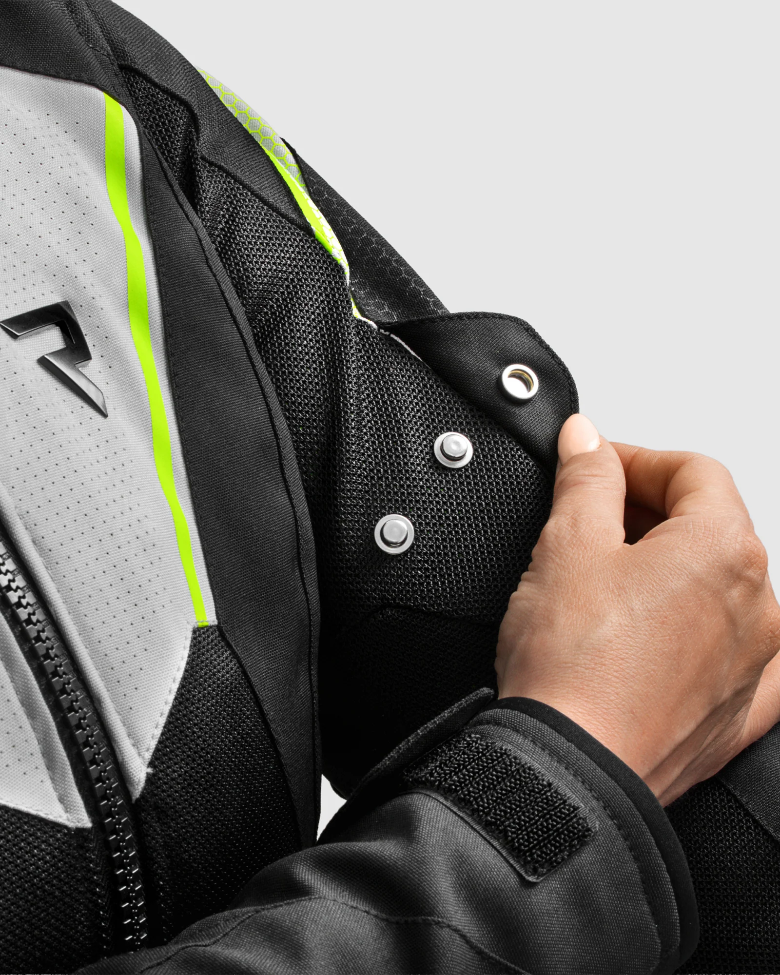 Hiflow V Women's Motorcycle Jacket Grey - Image 12