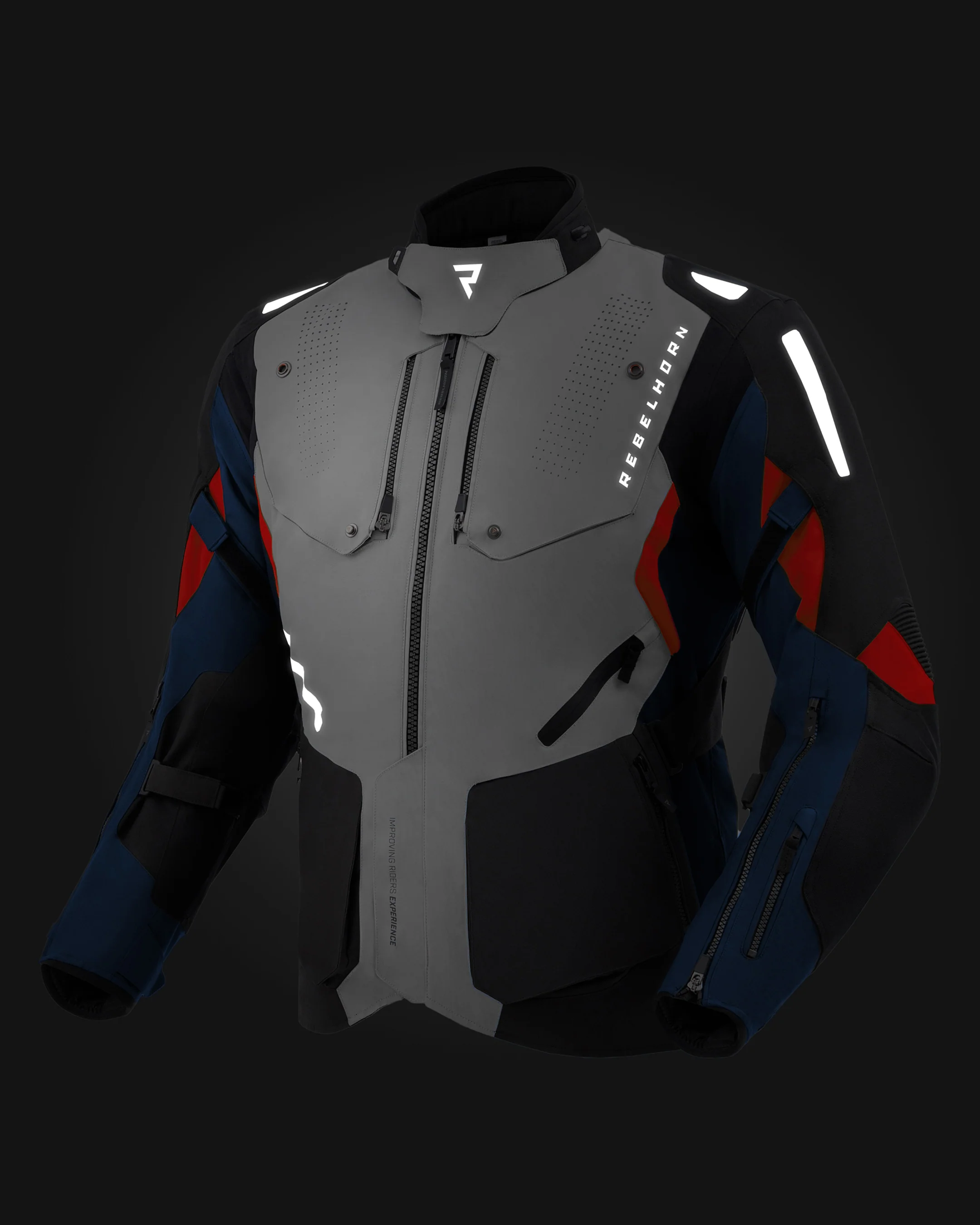 Hiker IV Motorcycle Jacket Blue - Image 16