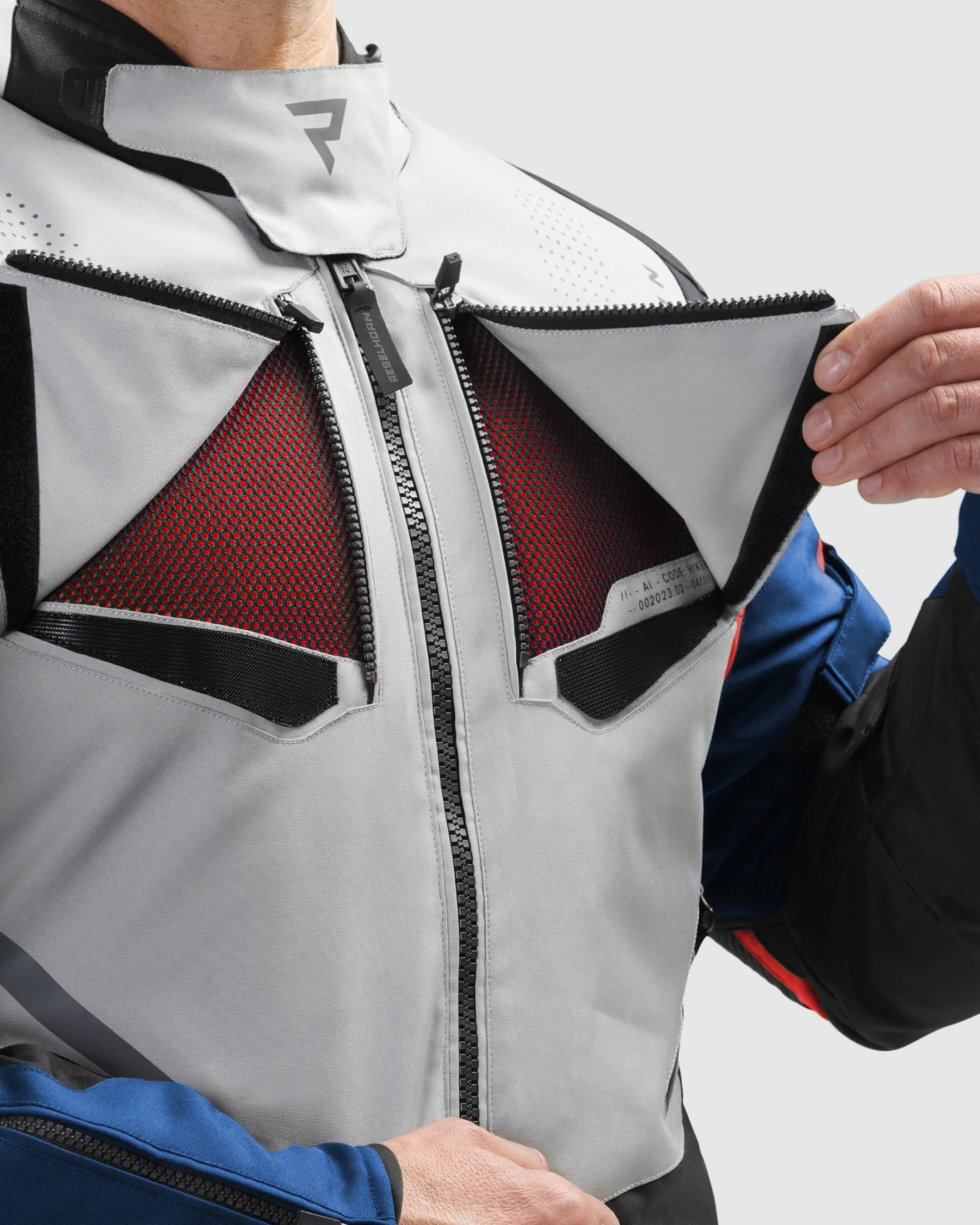 Hiker IV Motorcycle Jacket Blue - Image 3