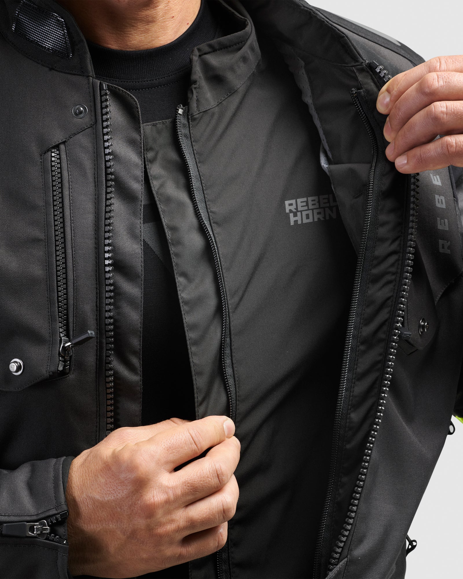 Hiker IV Motorcycle Jacket Dark Grey - Image 6