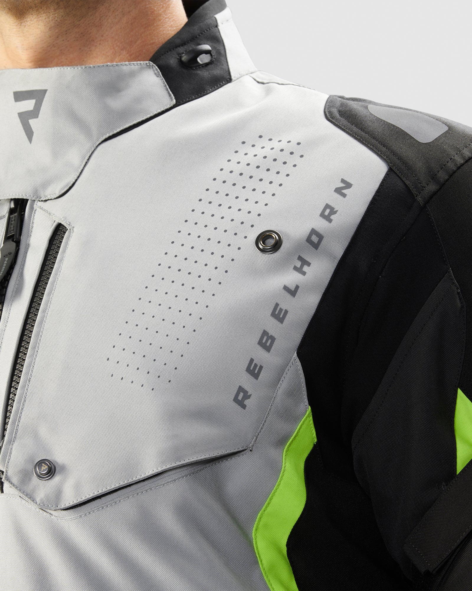 Hiker IV Motorcycle Jacket Grey - Image 15