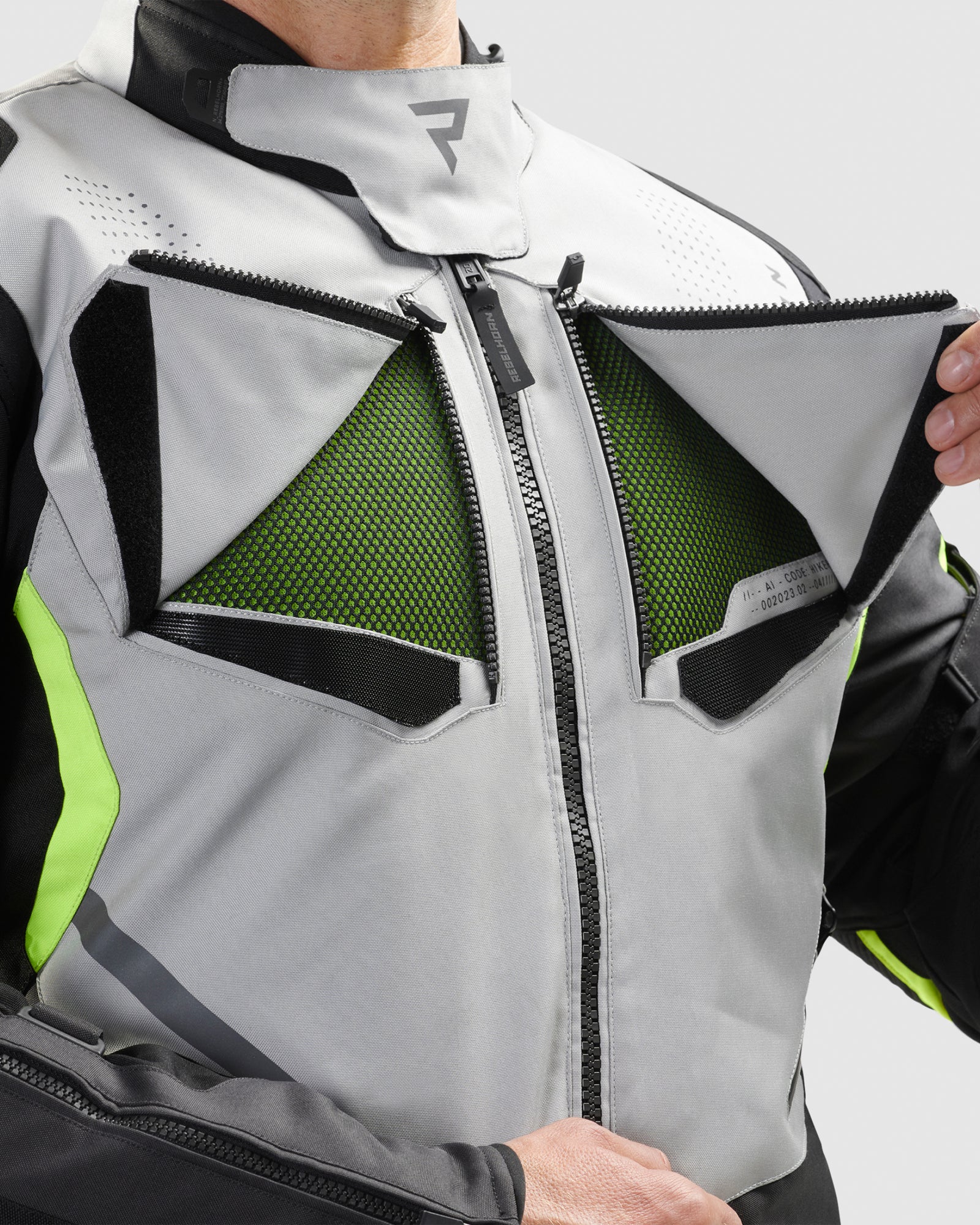 Hiker IV Motorcycle Jacket Grey - Image 3