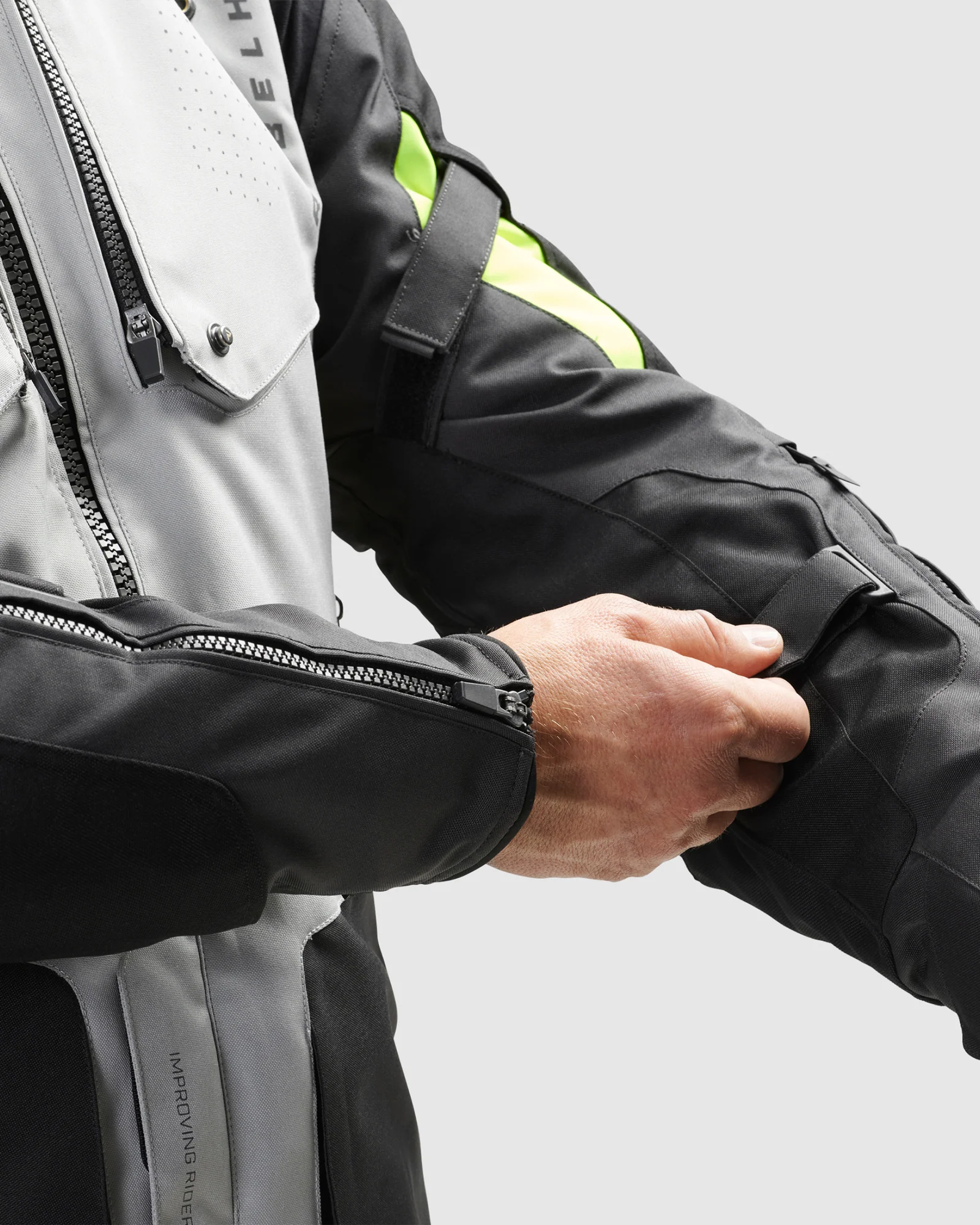 Hiker IV Motorcycle Jacket Grey - Image 9