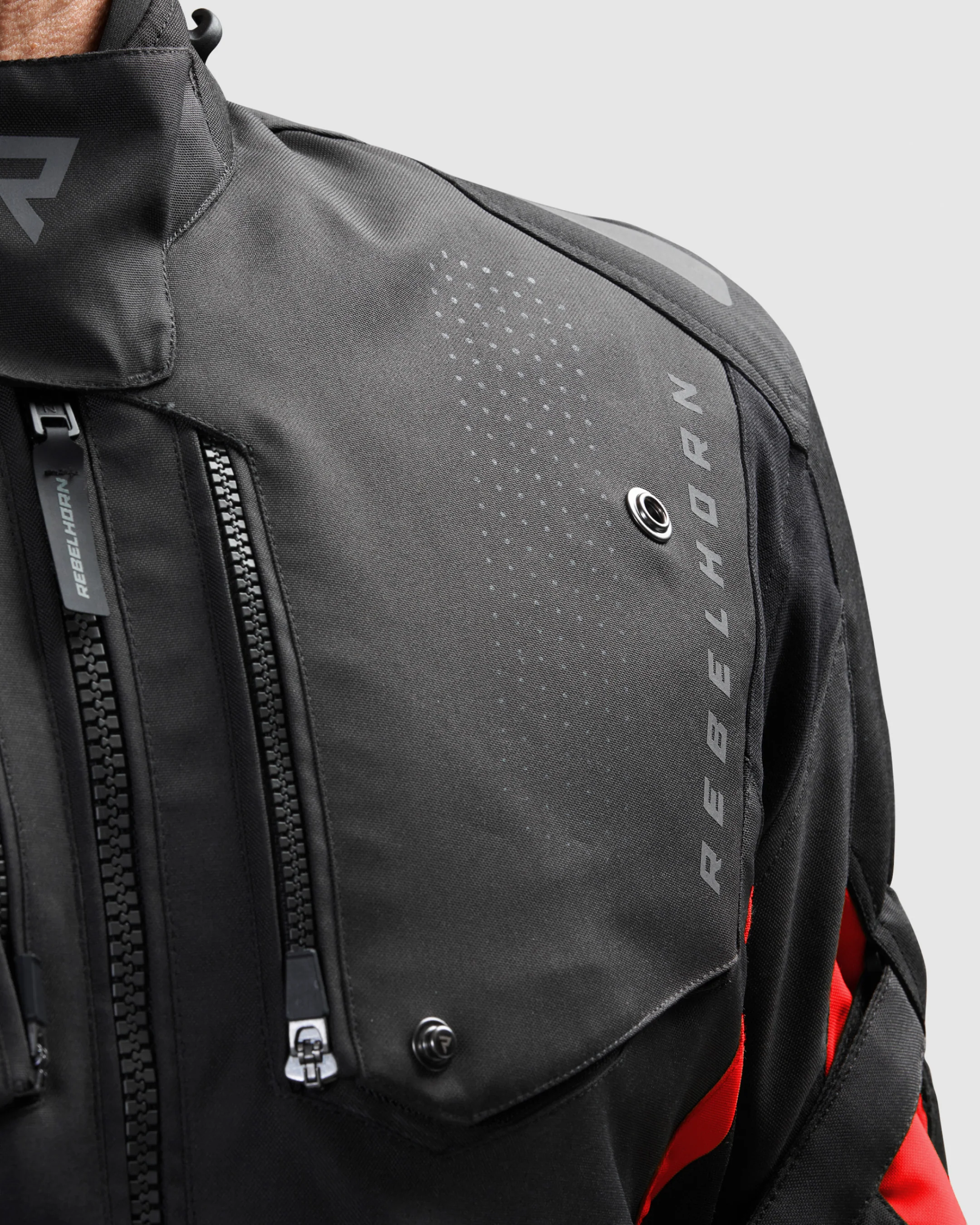 Hiker IV Motorcycle Jacket Red - Image 14