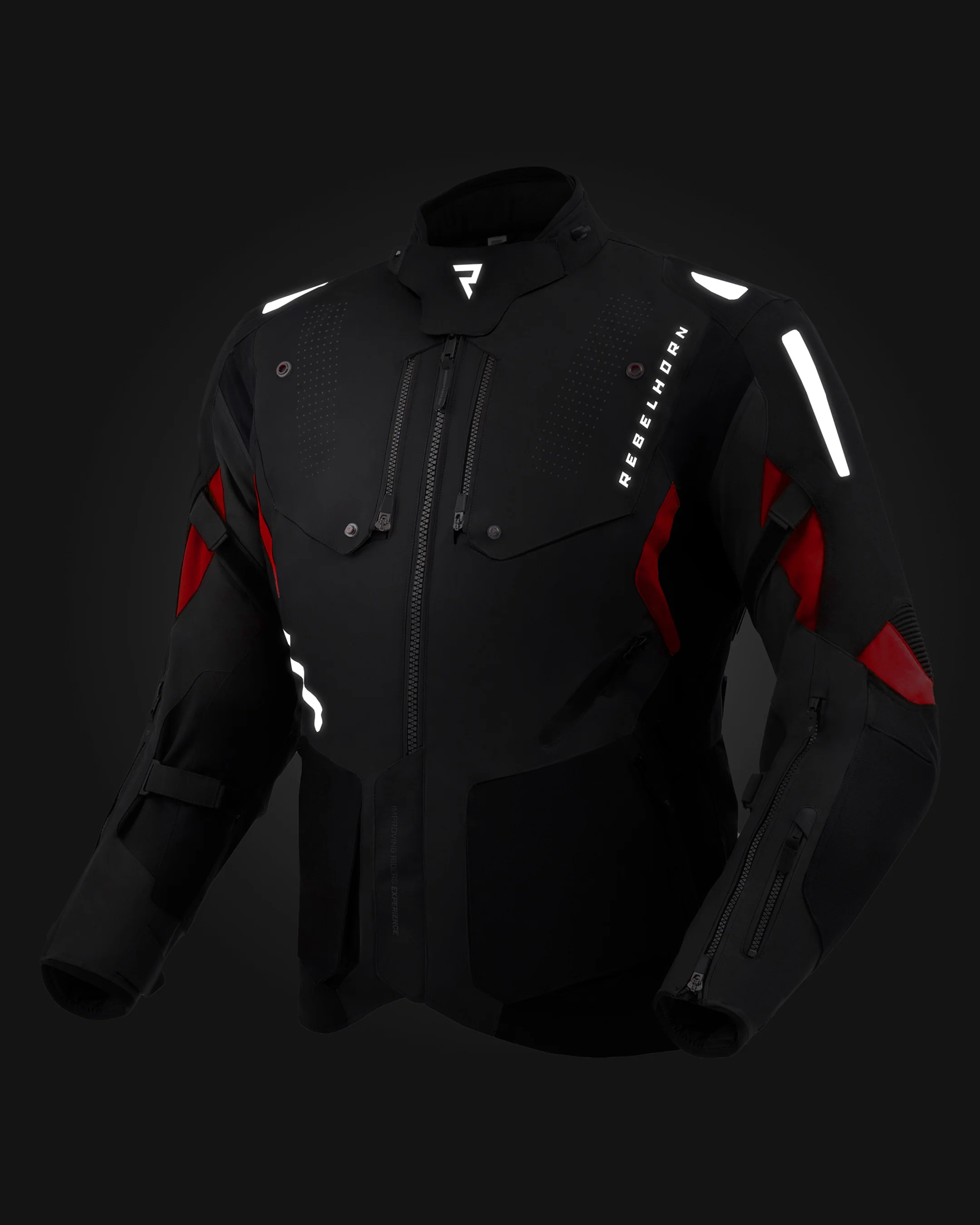 Hiker IV Motorcycle Jacket Red - Image 16
