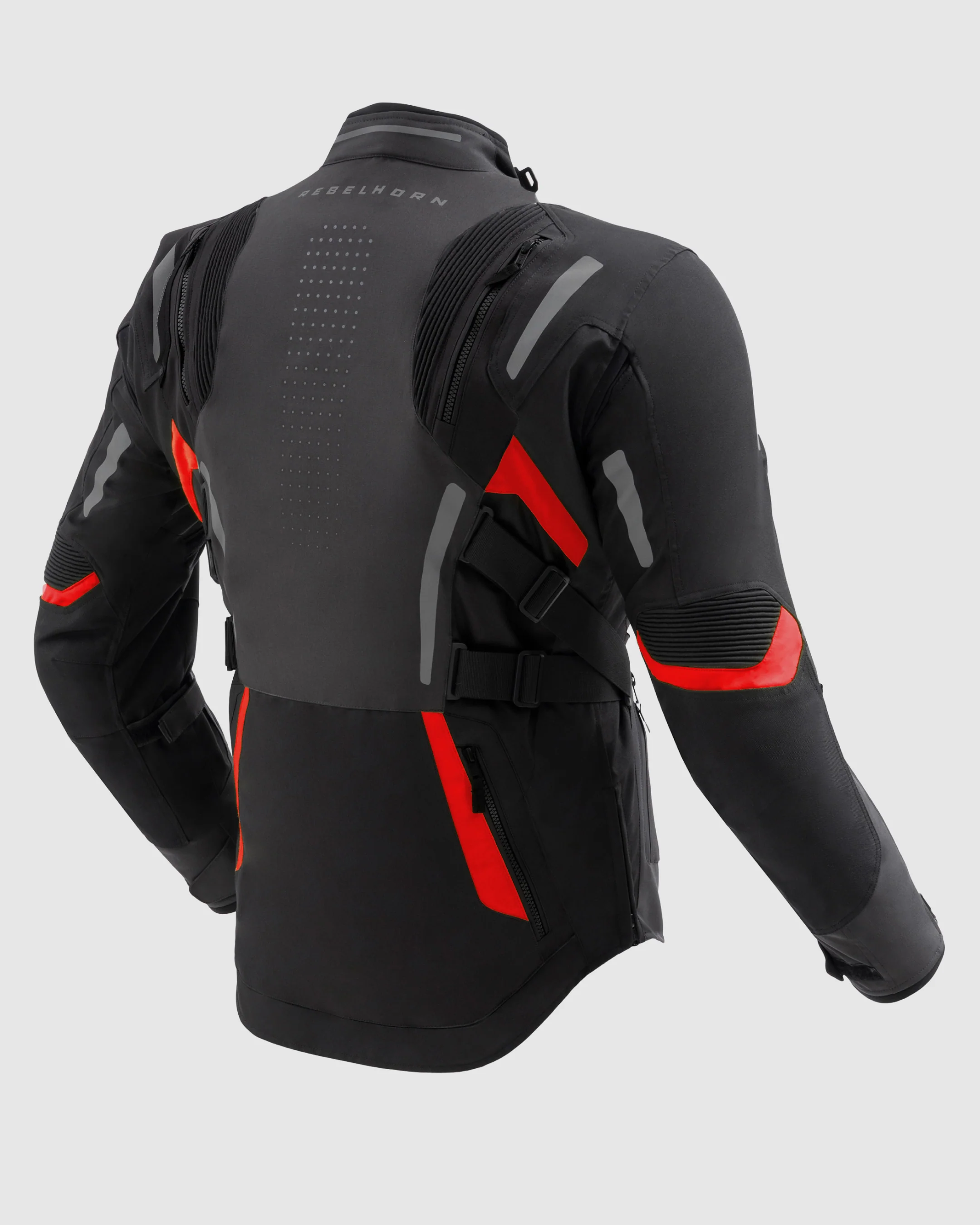Hiker IV Motorcycle Jacket Red - Image 2