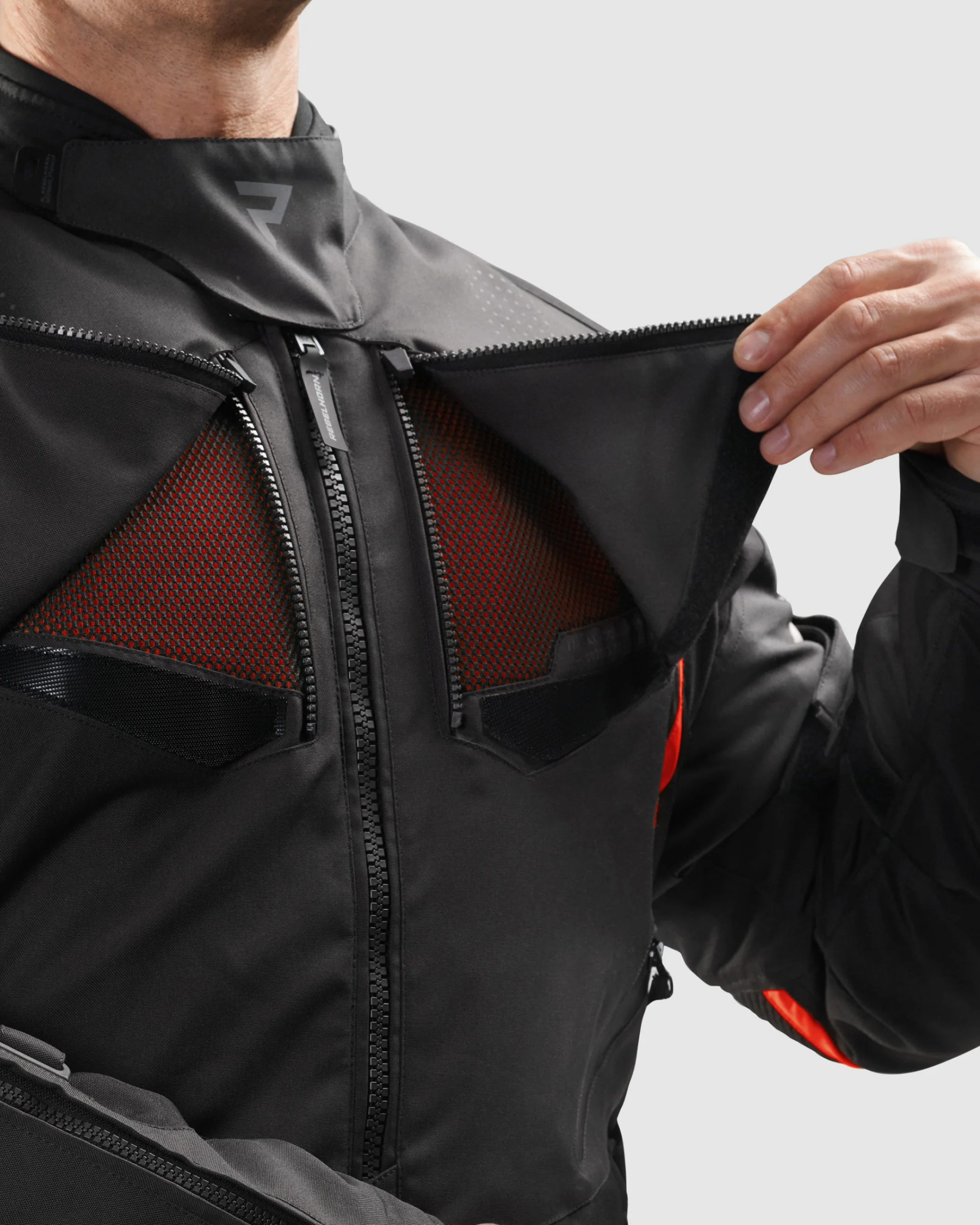 Hiker IV Motorcycle Jacket Red - Image 3