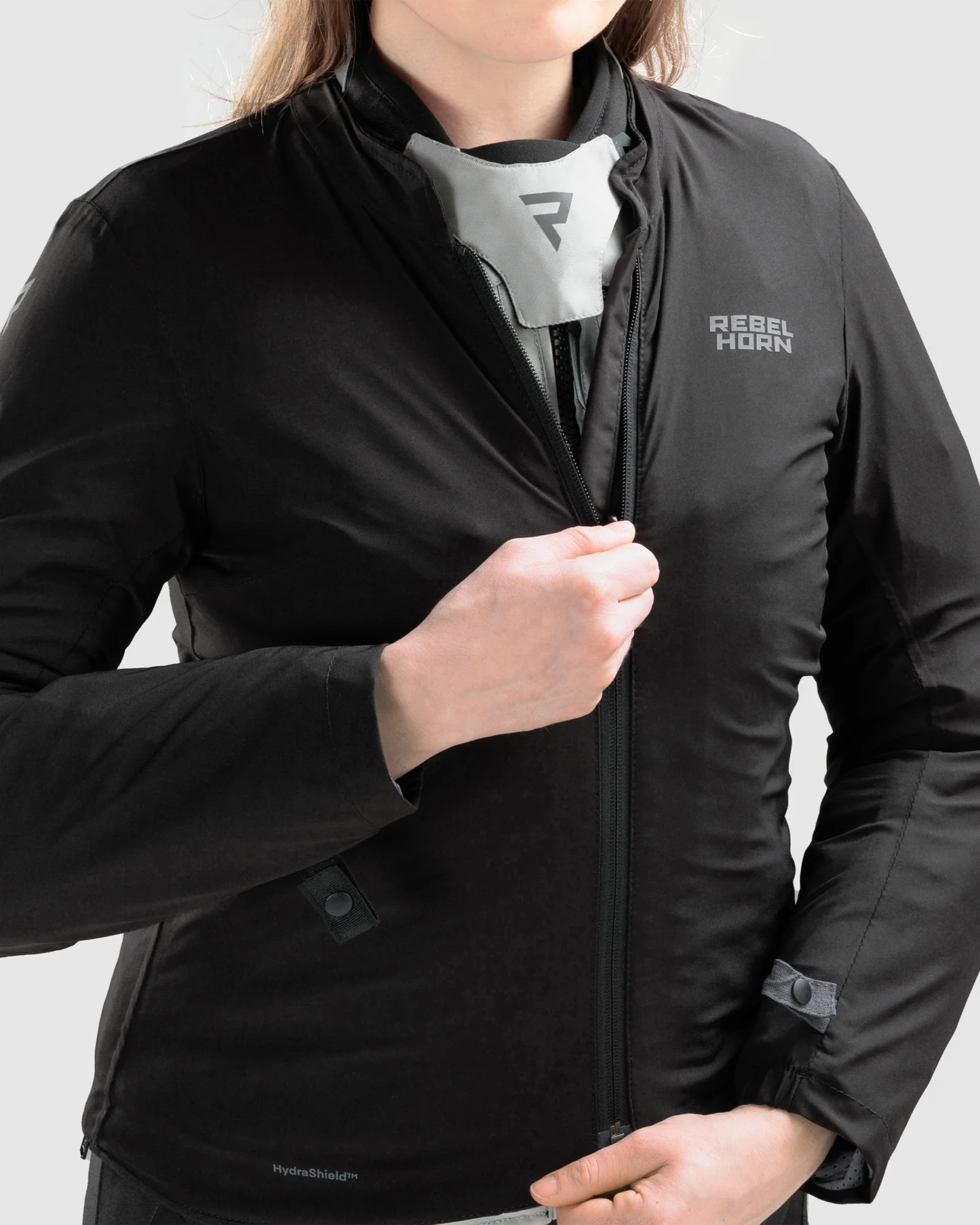 Hiker IV Women's Motorcycle Jacket Grey - Image 10
