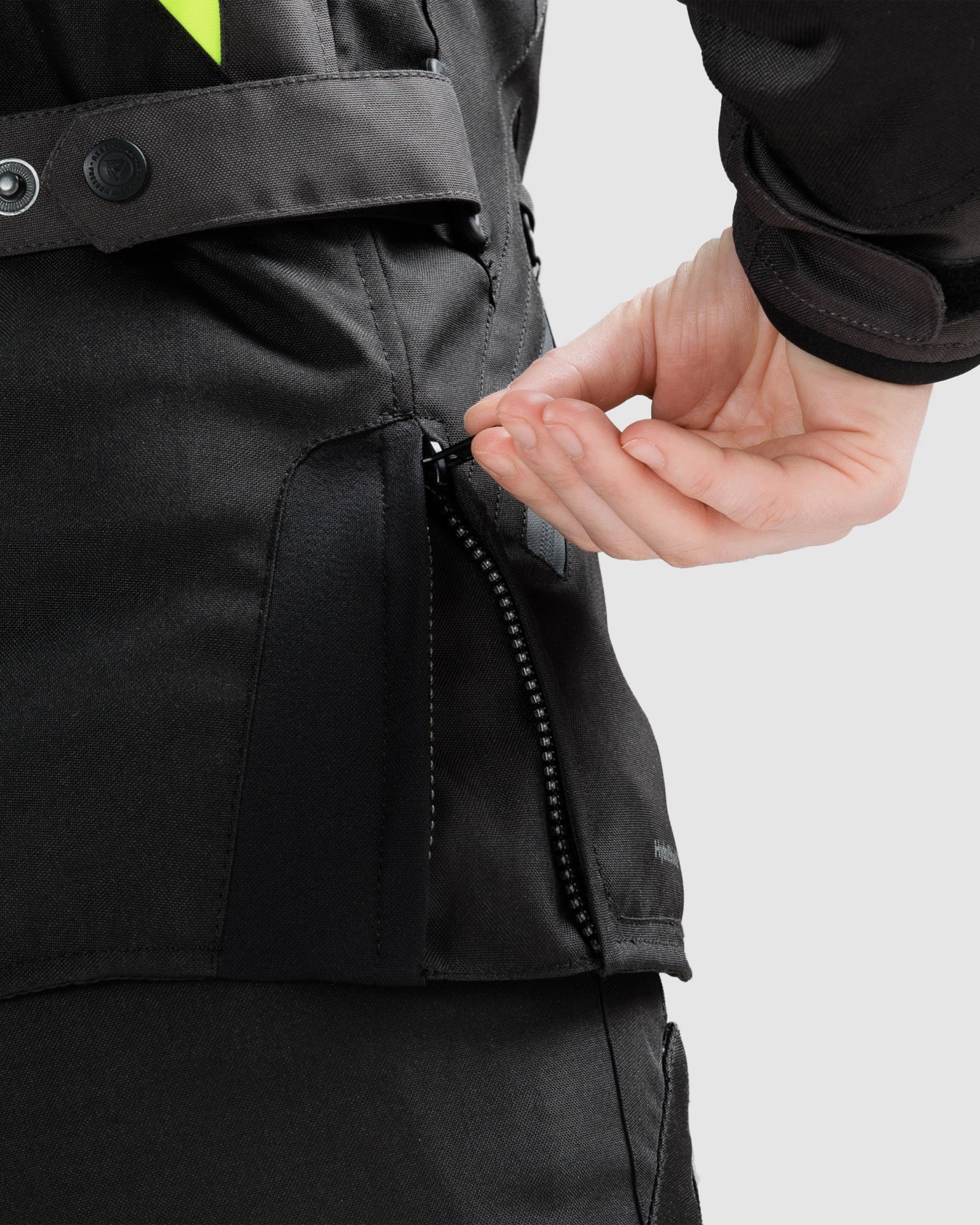 Hiker IV Women's Motorcycle Jacket Grey - Image 8