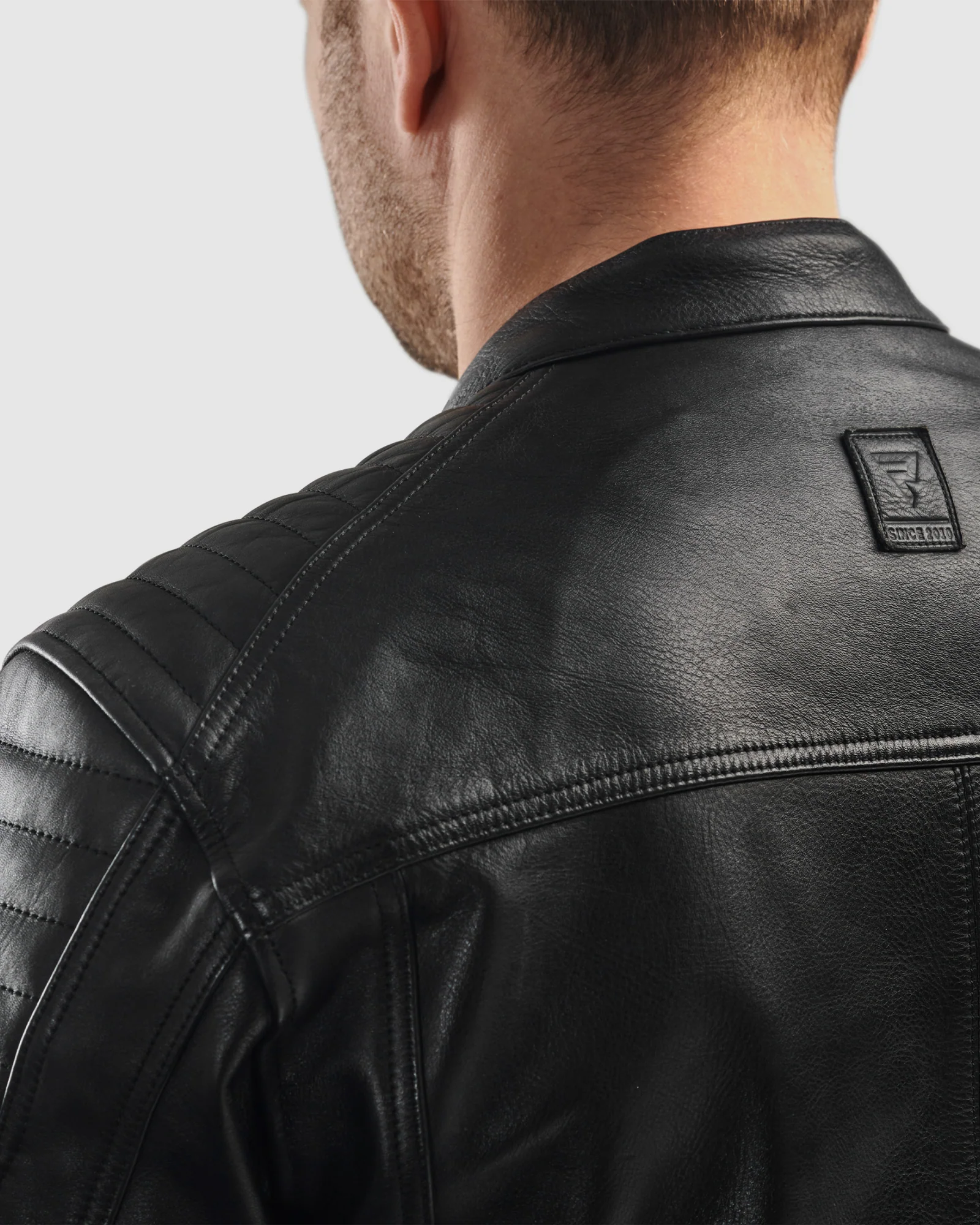 Hunter II Leather Jacket Black - Image 10