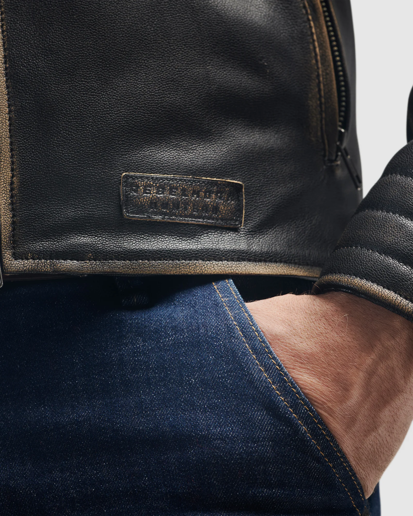 Hunter II Leather Jacket Vintage Brown - Image 10
