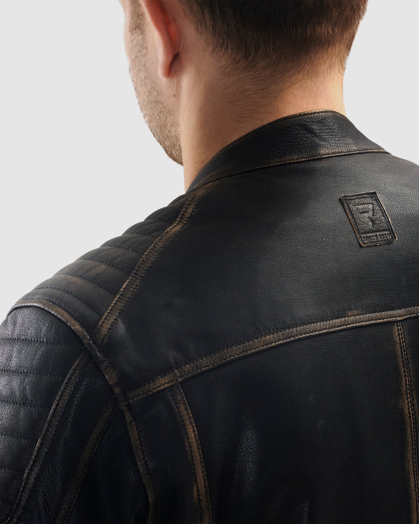 Hunter II Leather Jacket Vintage Brown - Image 15