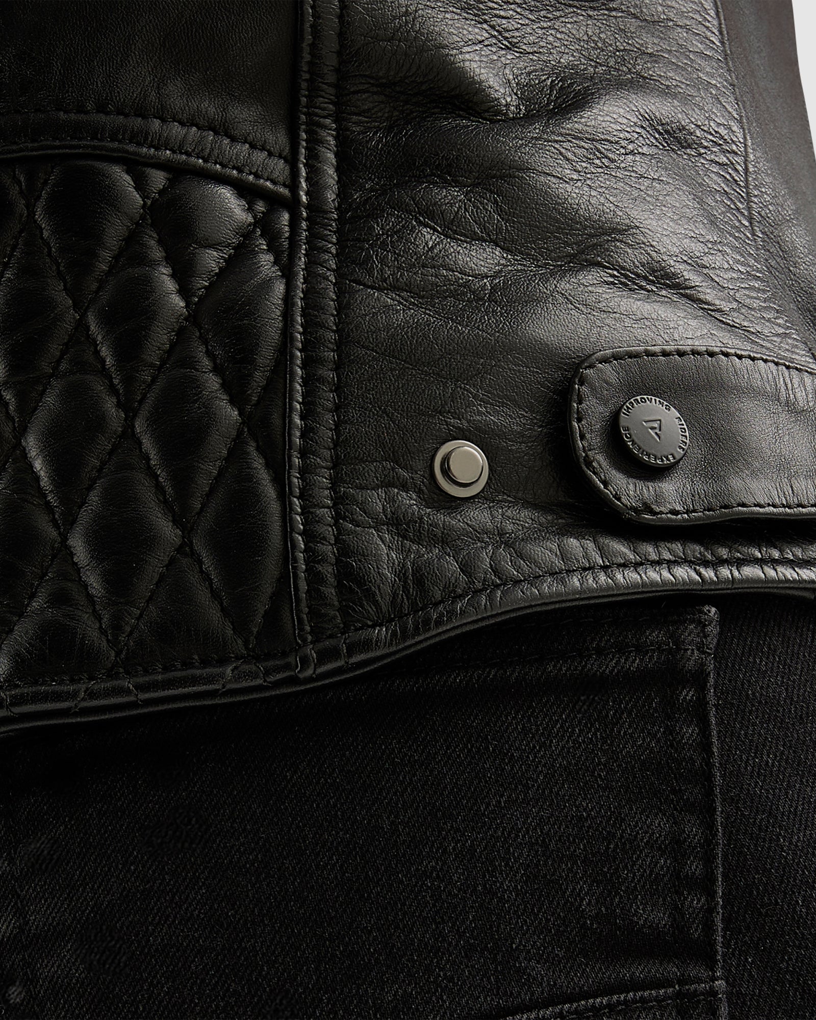 Hunter II Women's Leather Jacket Black - Image 6