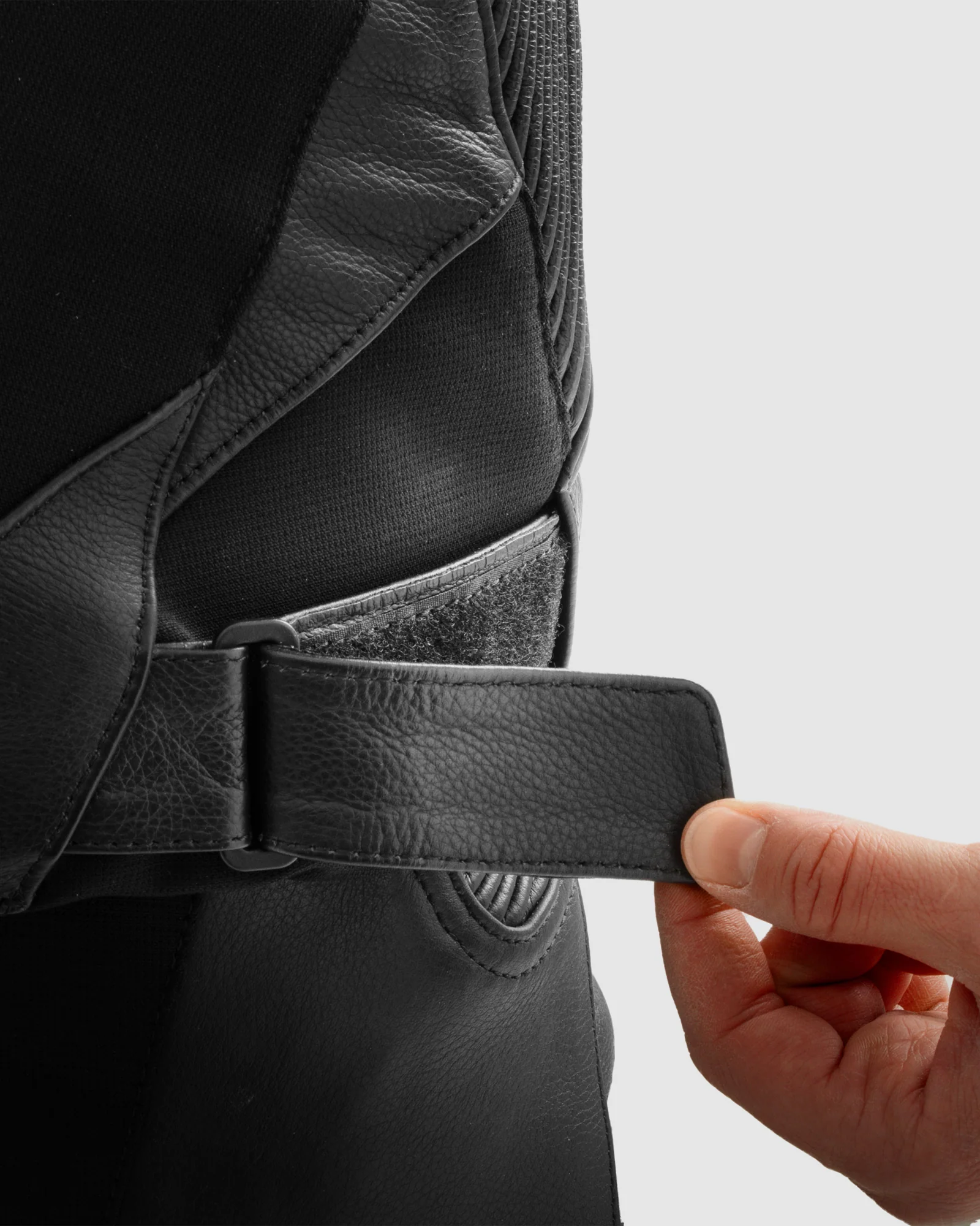 Inferno Leather Motorcycle Jacket Black - Image 8