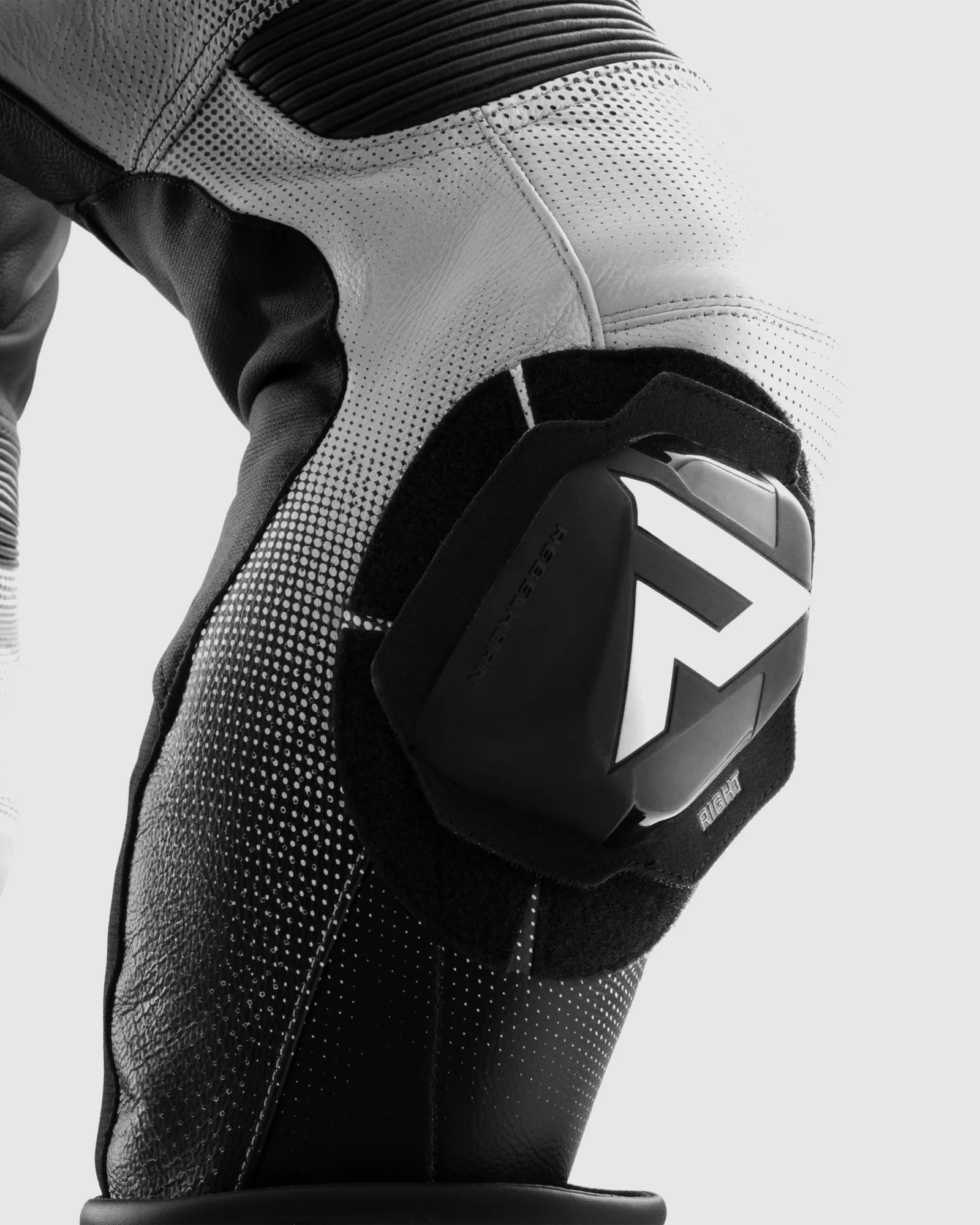 Inferno Motorcycle Pants Black White - Image 11