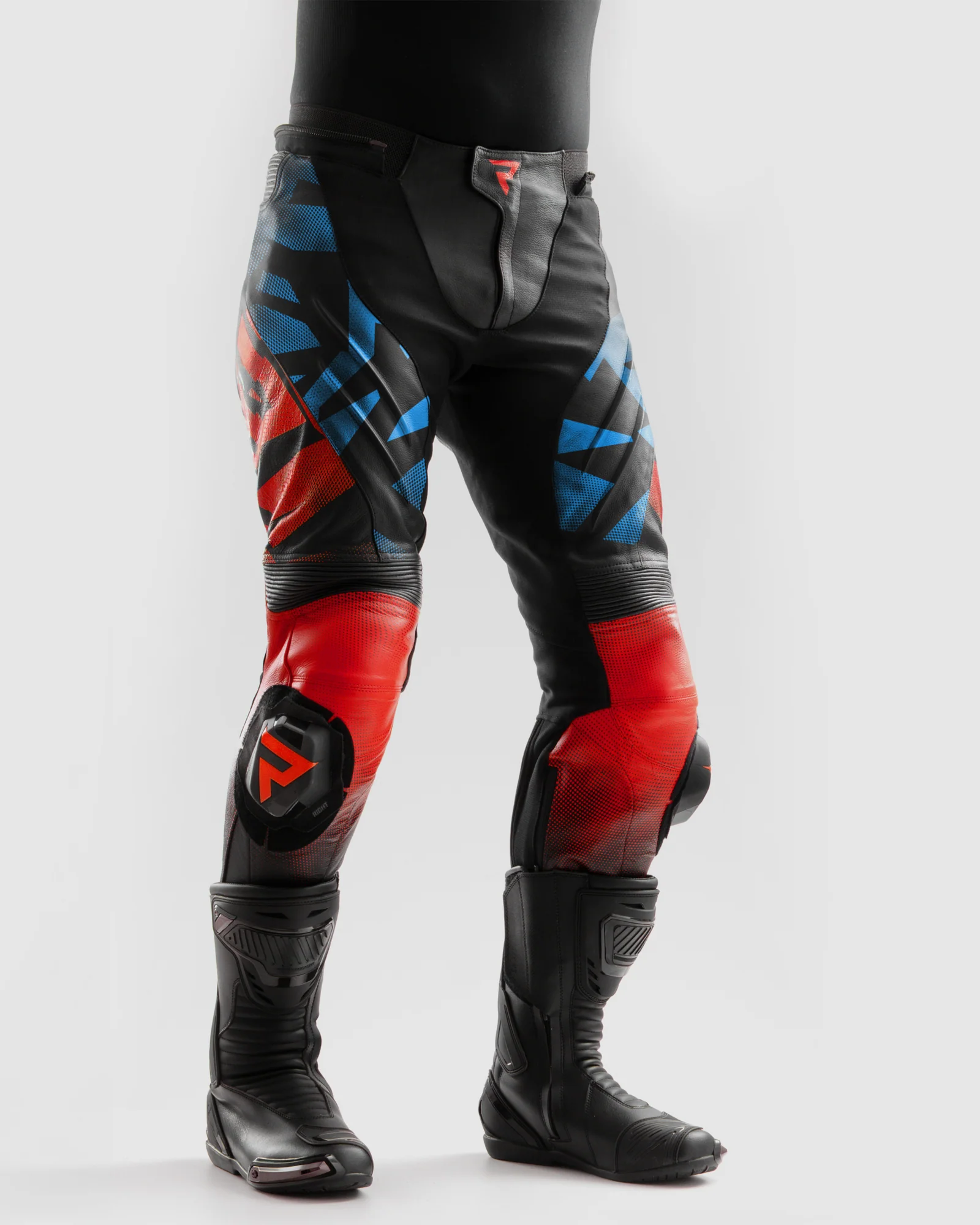 Inferno Motorcycle Pants Blue Red - Image 3