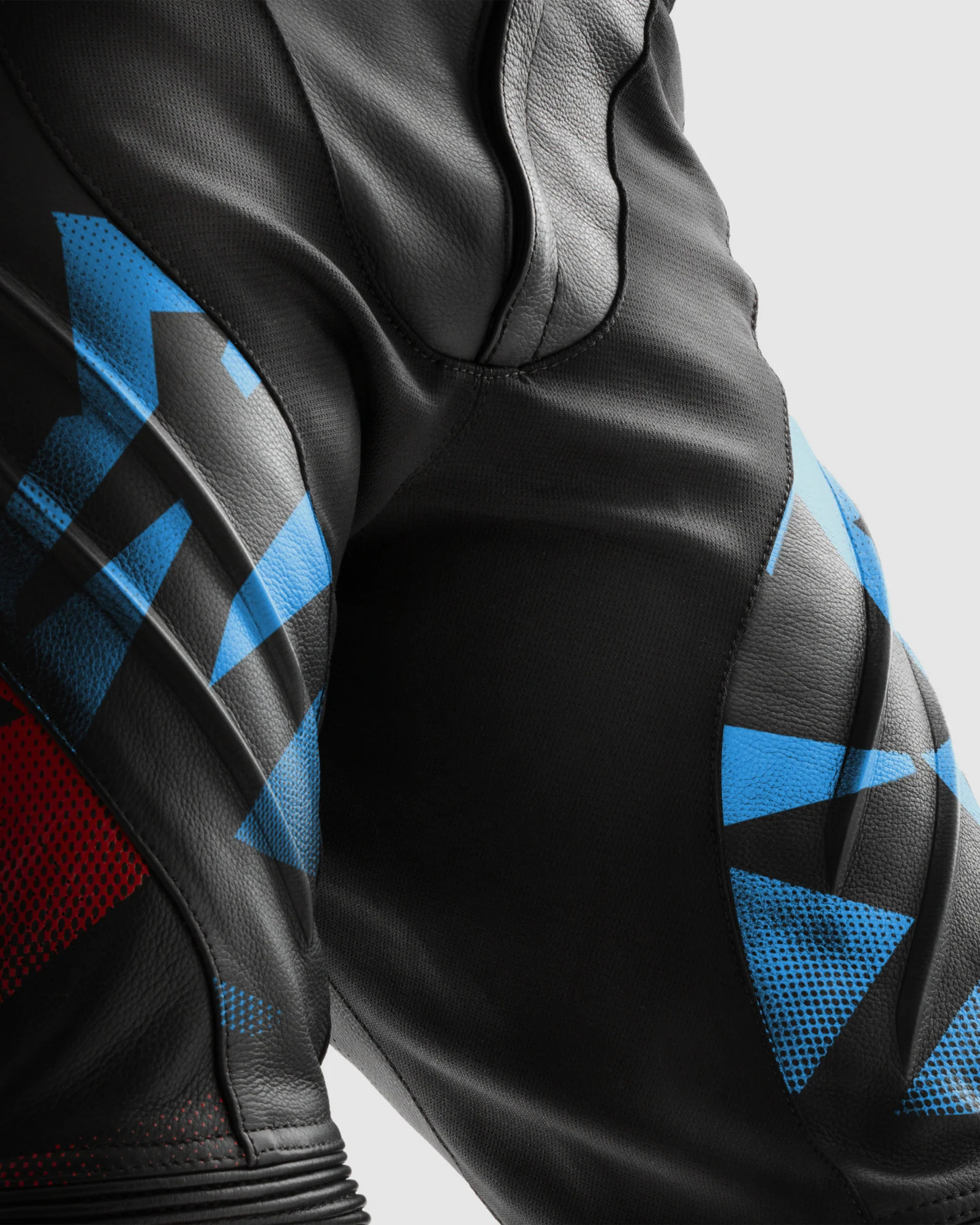 Inferno Motorcycle Pants Blue Red - Image 4