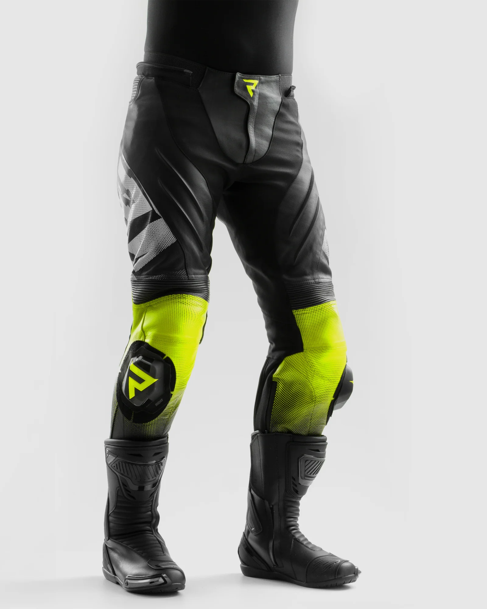 Inferno Motorcycle Pants Fluo Yellow - Image 3