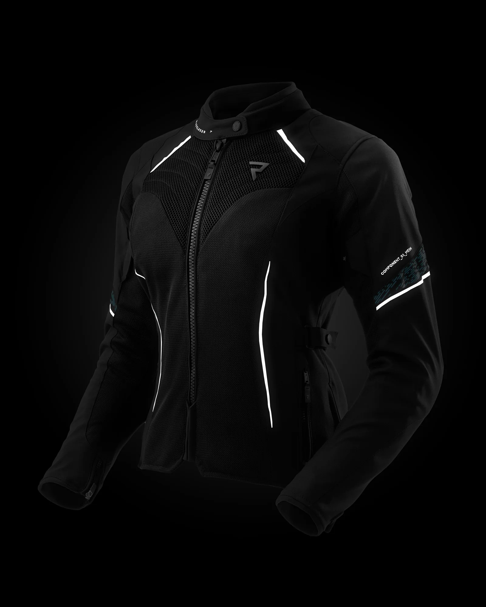 Jax Women's Motorcycle Jacket Blue Lagoon - Image 13