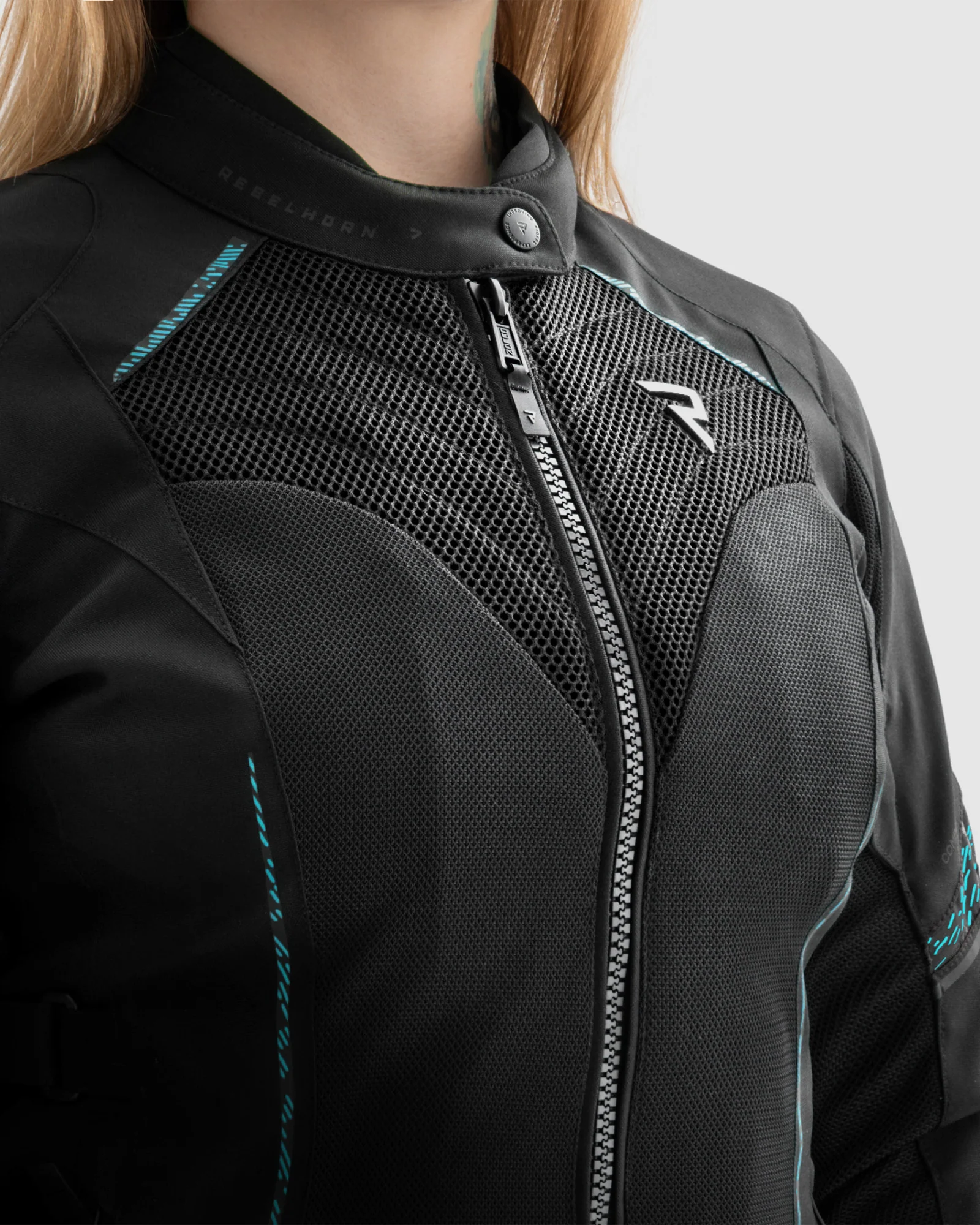 Jax Women's Motorcycle Jacket Blue Lagoon - Image 3