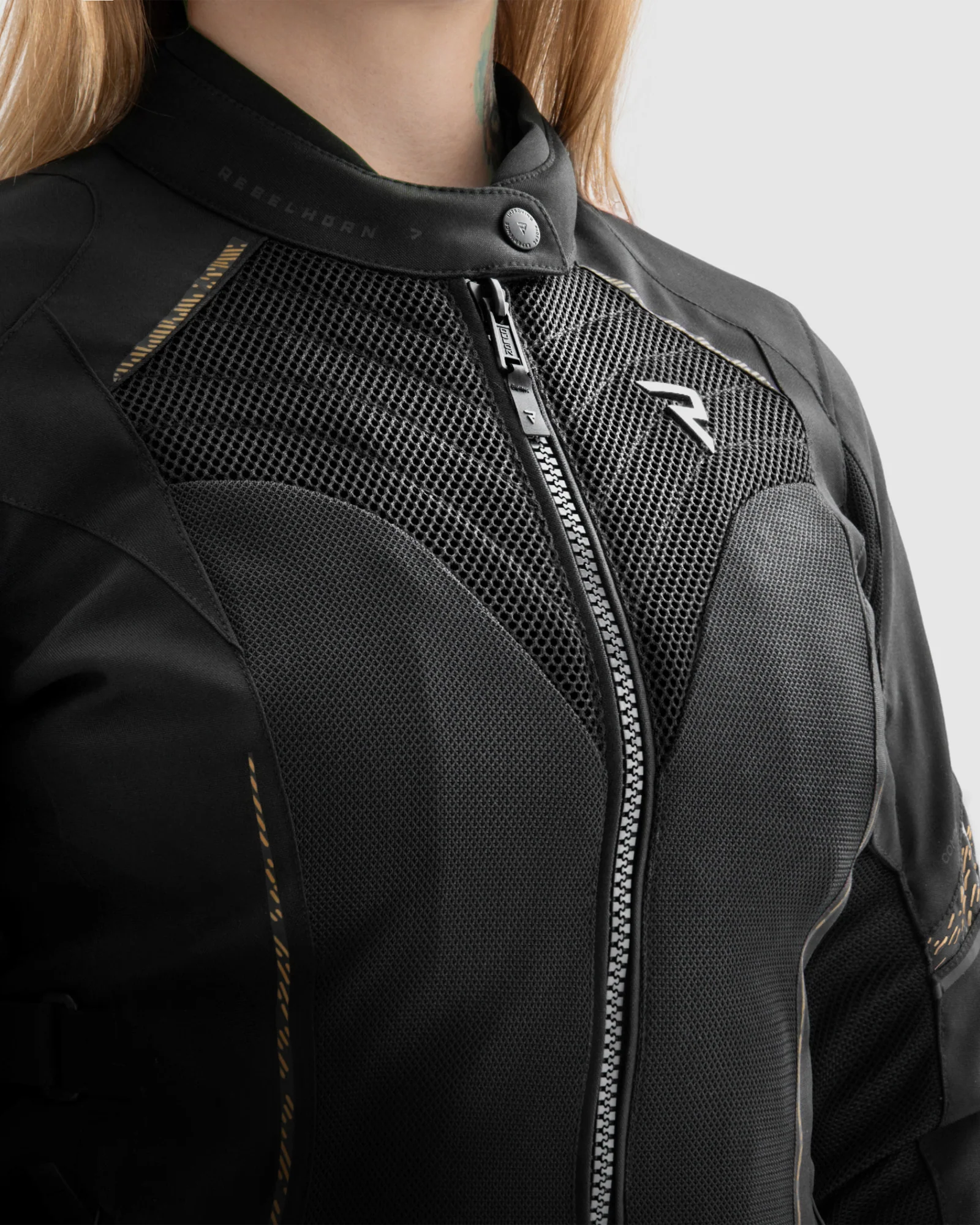 Jax Women's Motorcycle Jacket Gold - Image 3