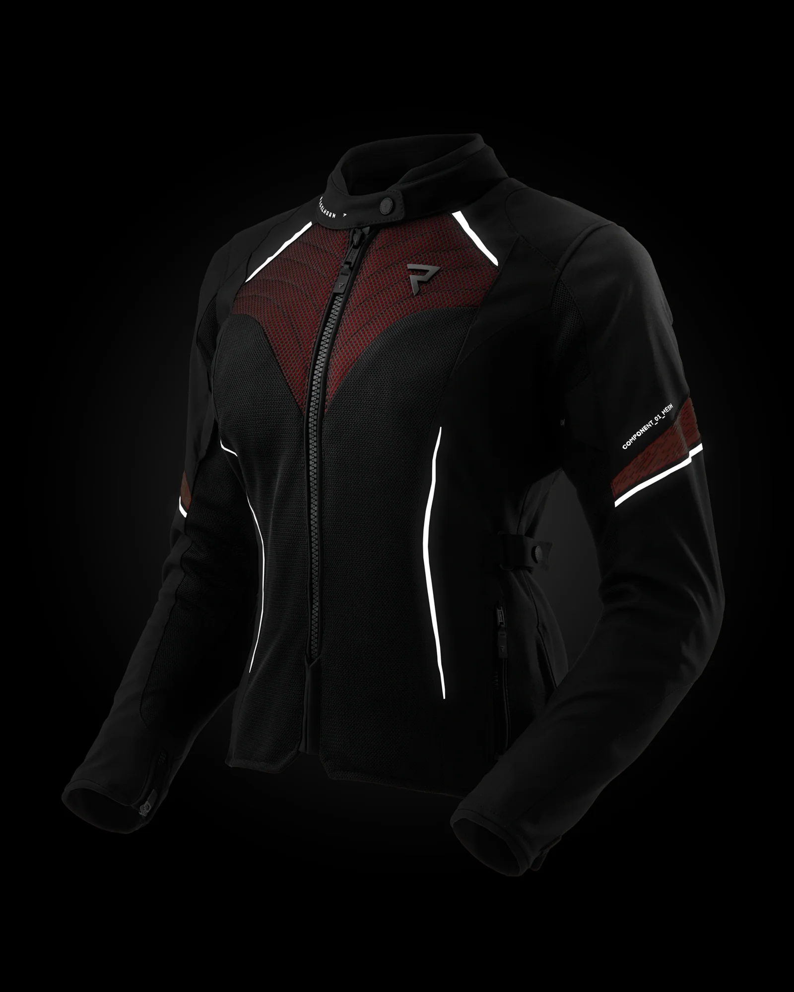 Jax Women's Motorcycle Jacket Red - Image 13