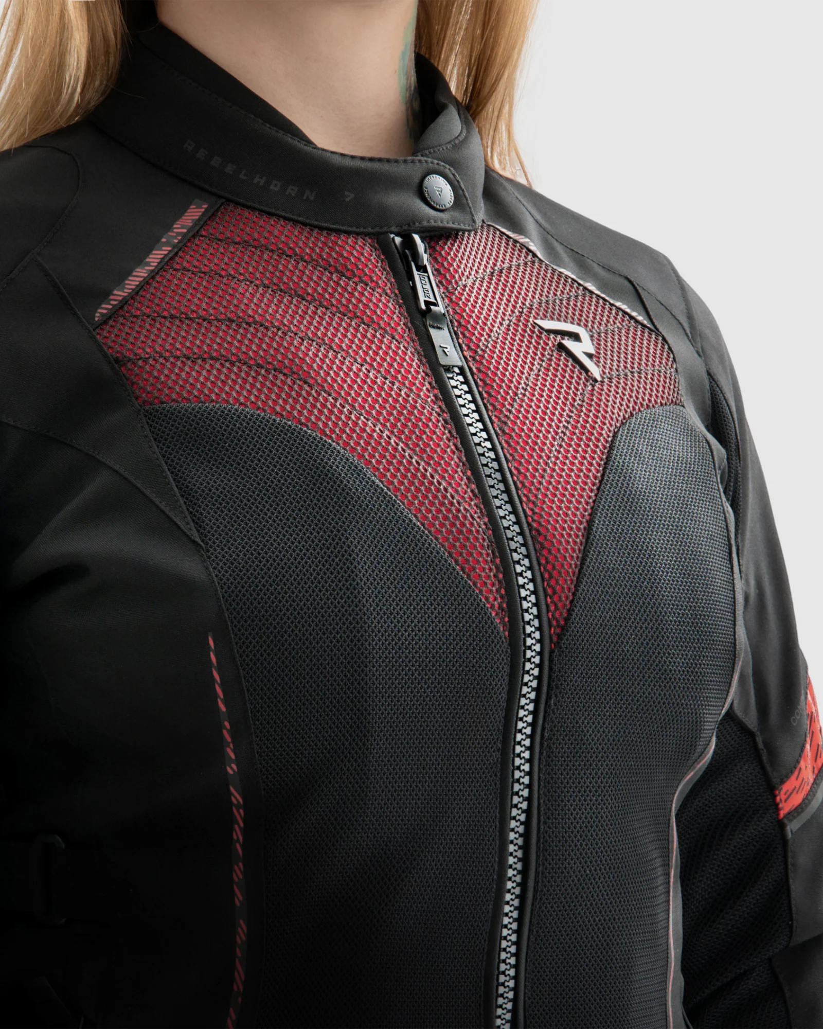 Jax Women's Motorcycle Jacket Red - Image 3