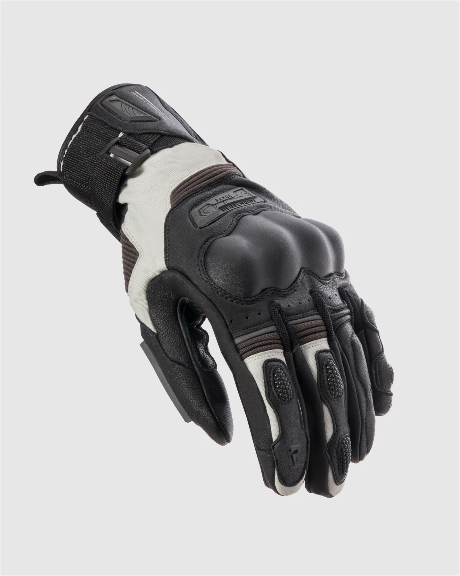 Range Motorcycle Gloves Grey - Image 2