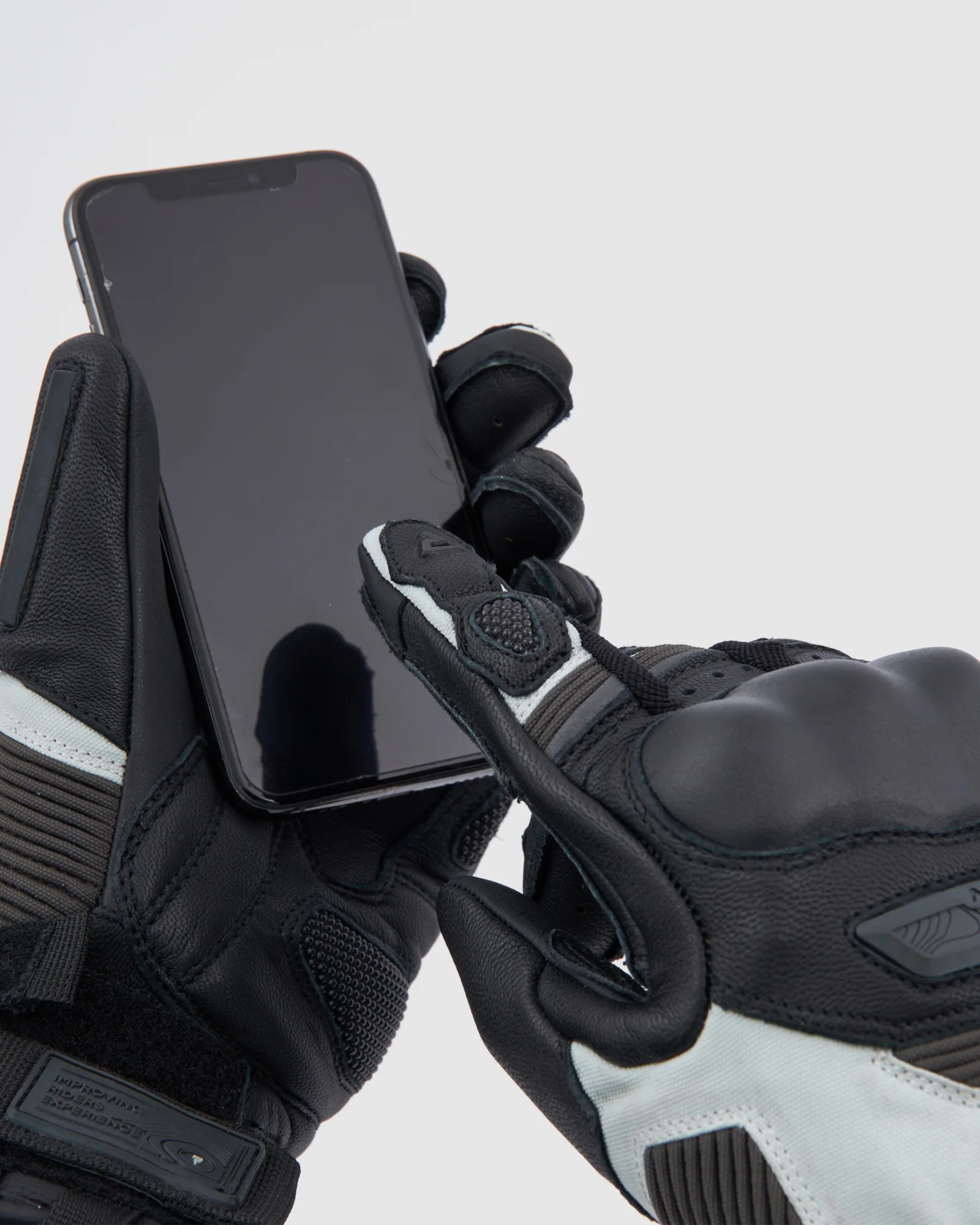Range Motorcycle Gloves Grey - Image 9