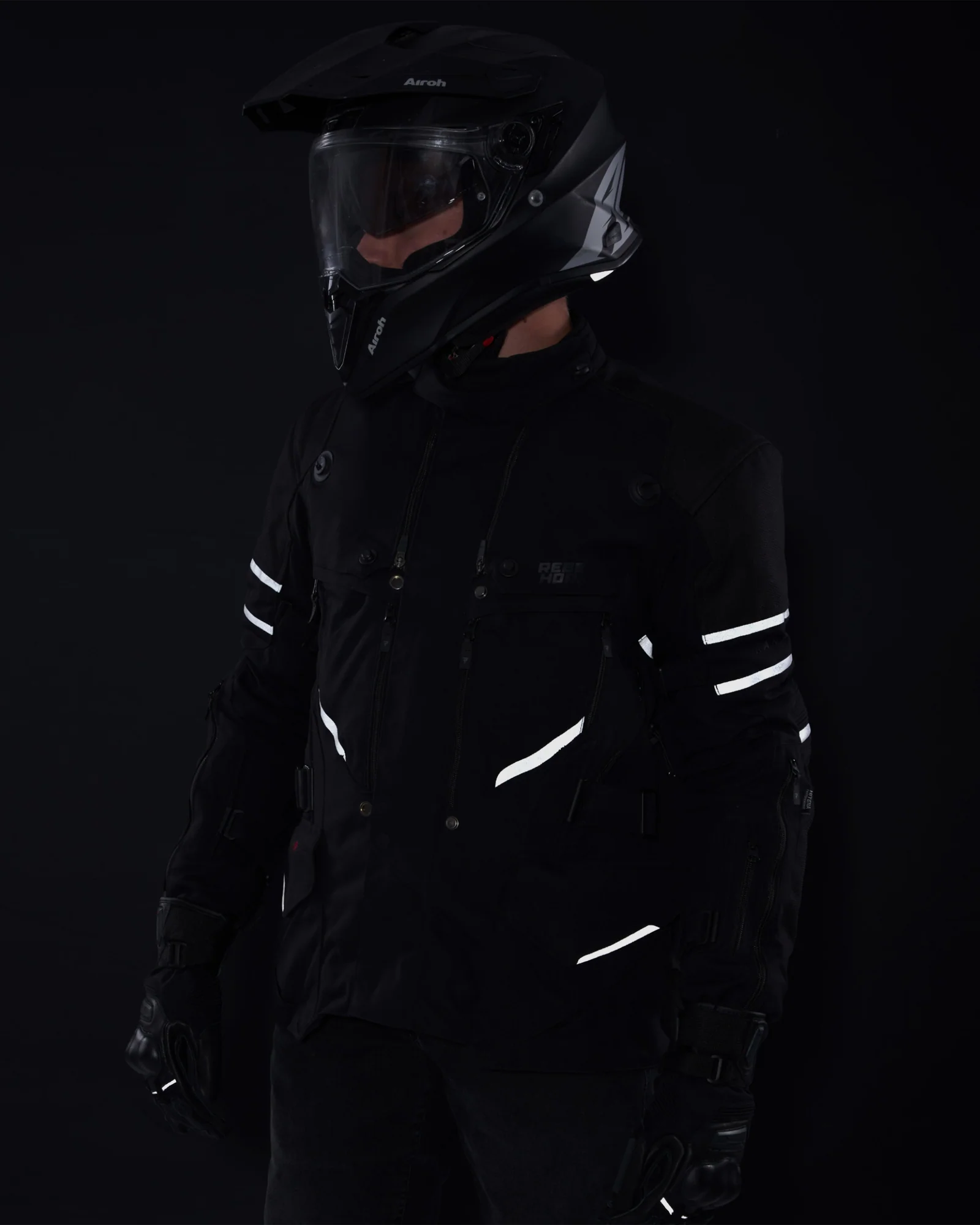Range Motorcycle Jacket Black - Image 11