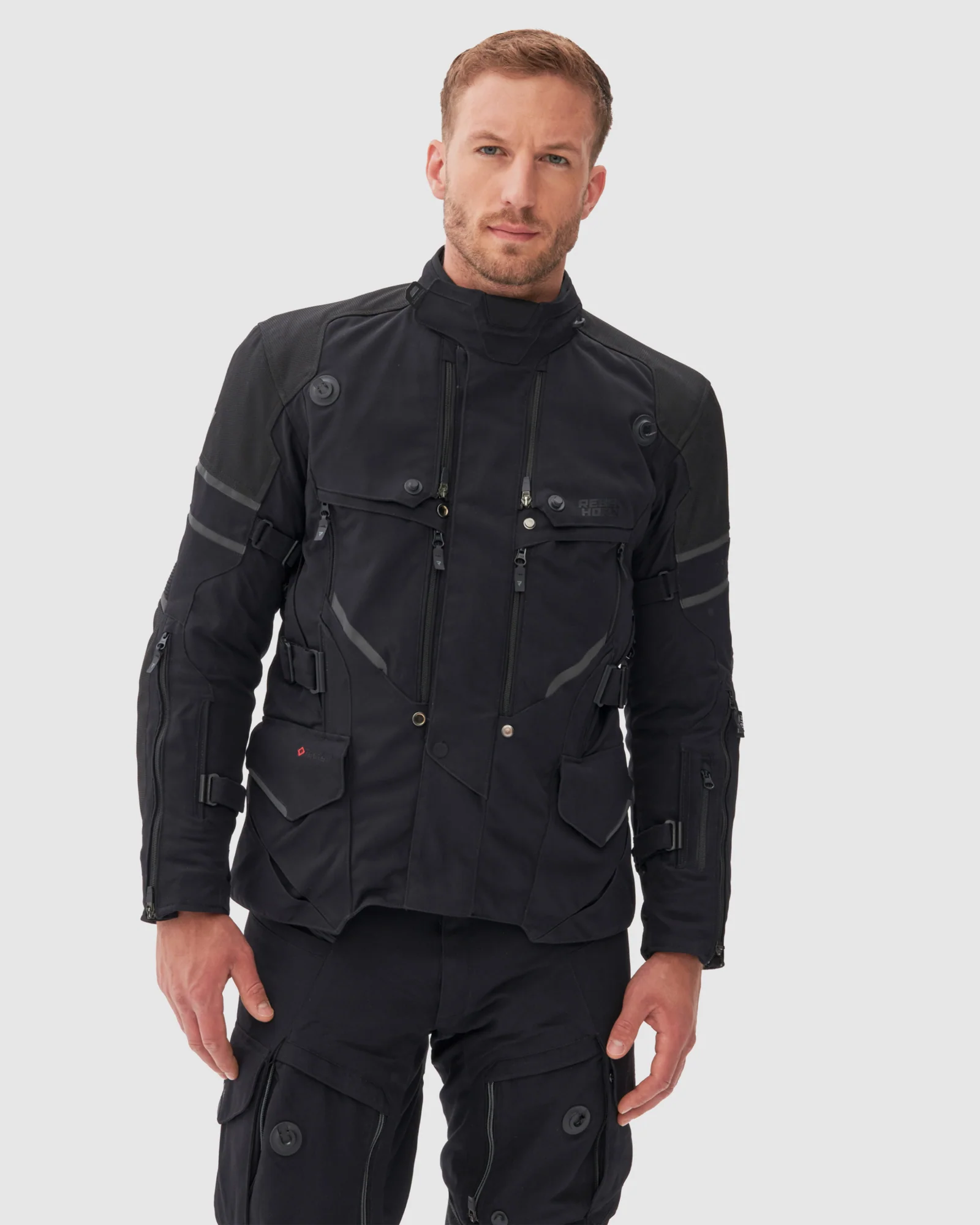 Range Motorcycle Jacket Black - Image 3