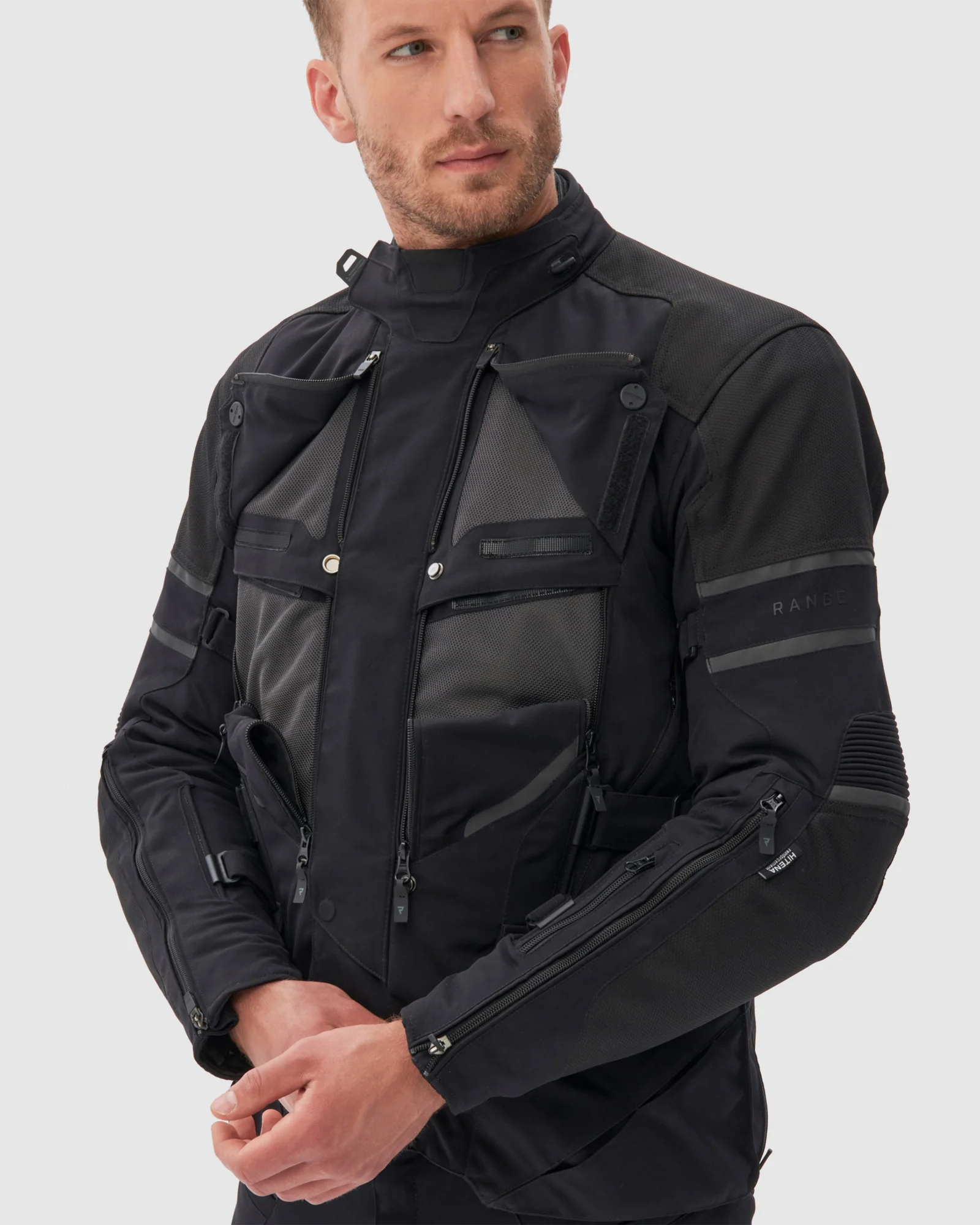 Range Motorcycle Jacket Black - Image 6