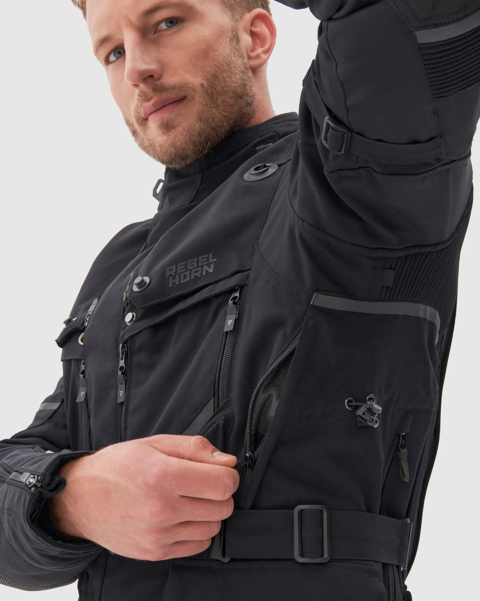 Range Motorcycle Jacket Black - Image 7