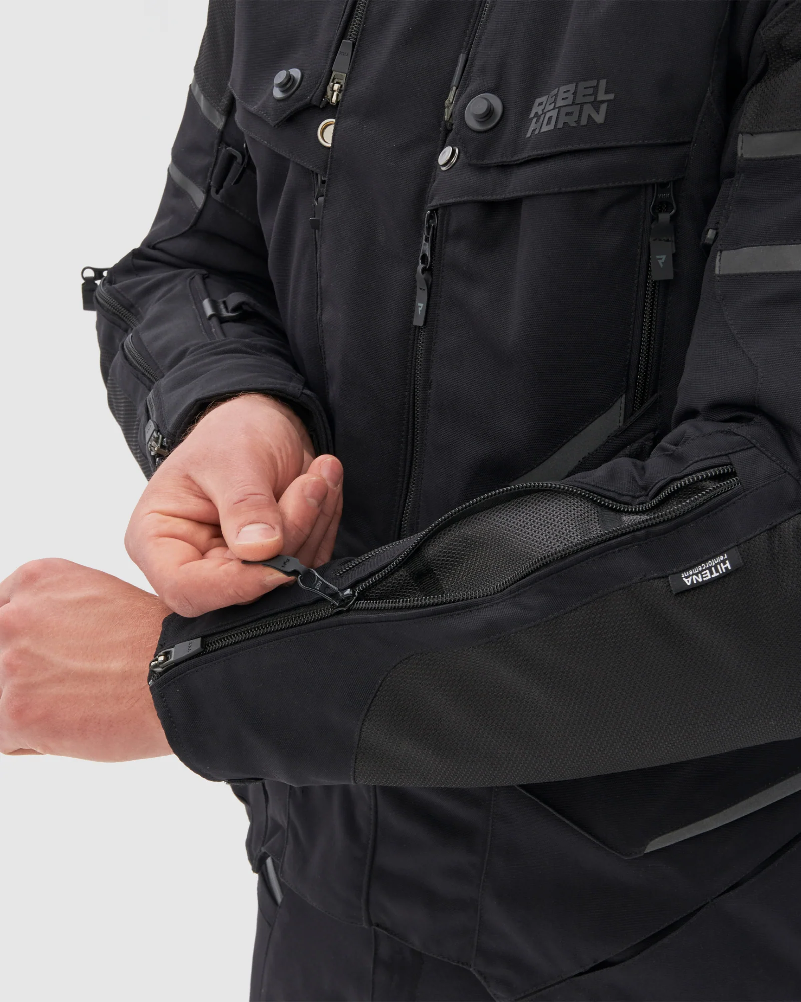 Range Motorcycle Jacket Black - Image 8
