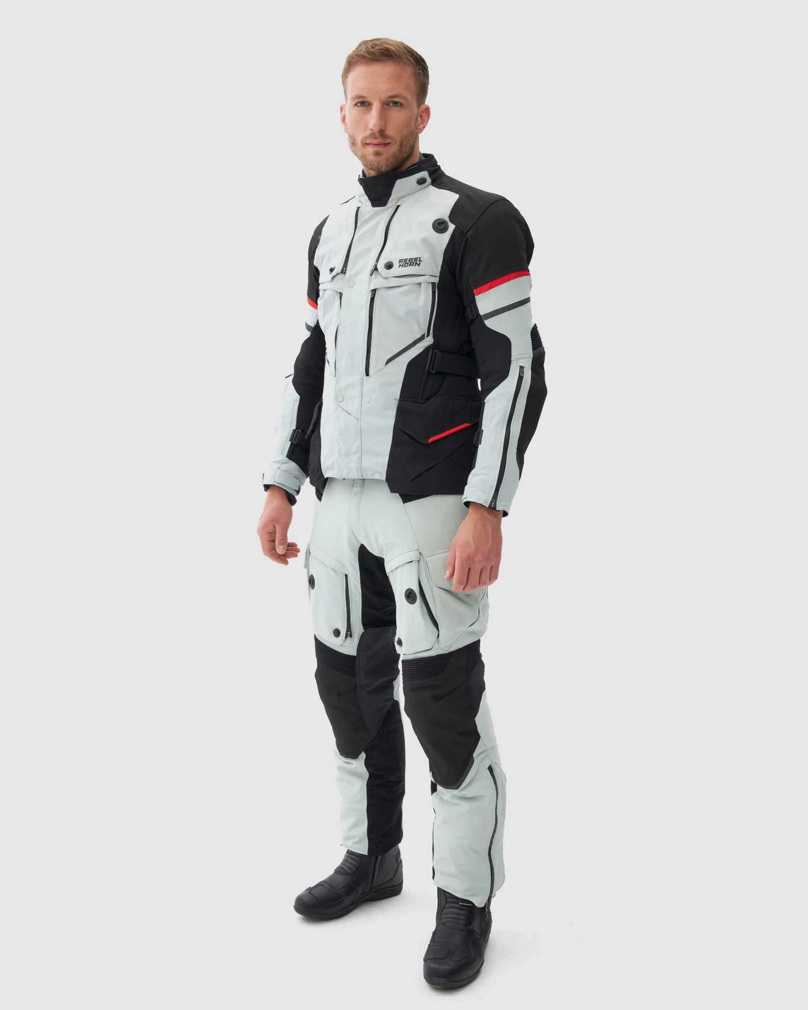 Range Motorcycle Jacket Grey - Image 11