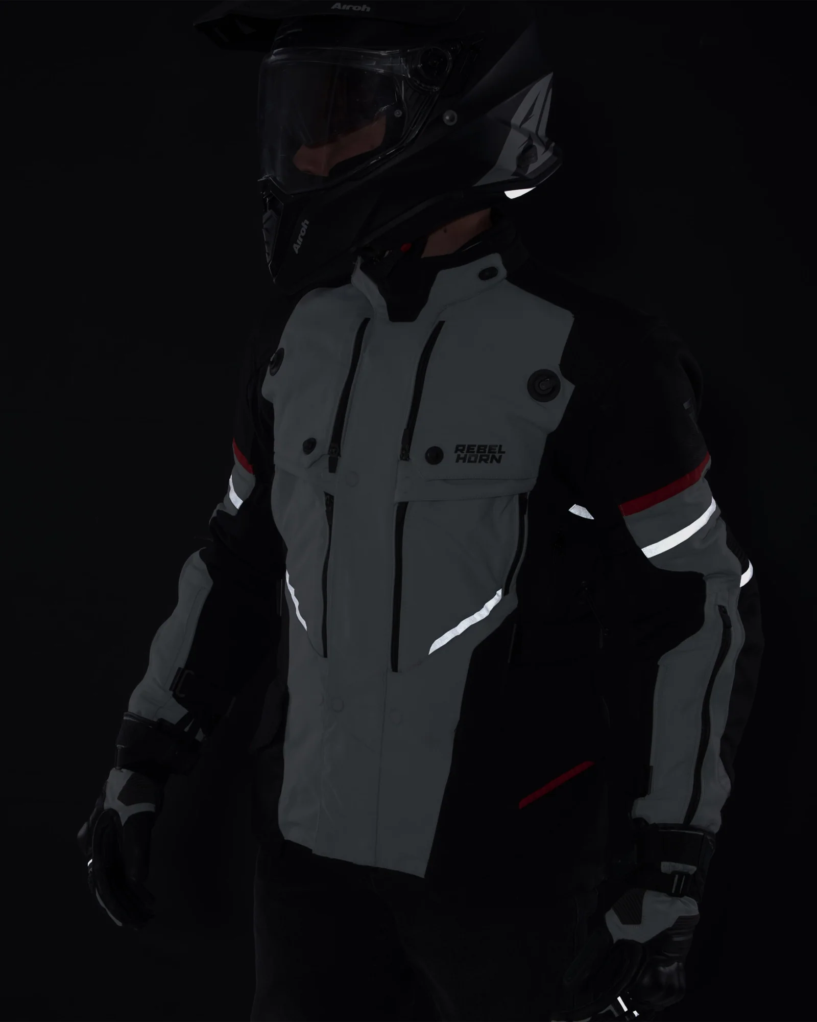 Range Motorcycle Jacket Grey - Image 12