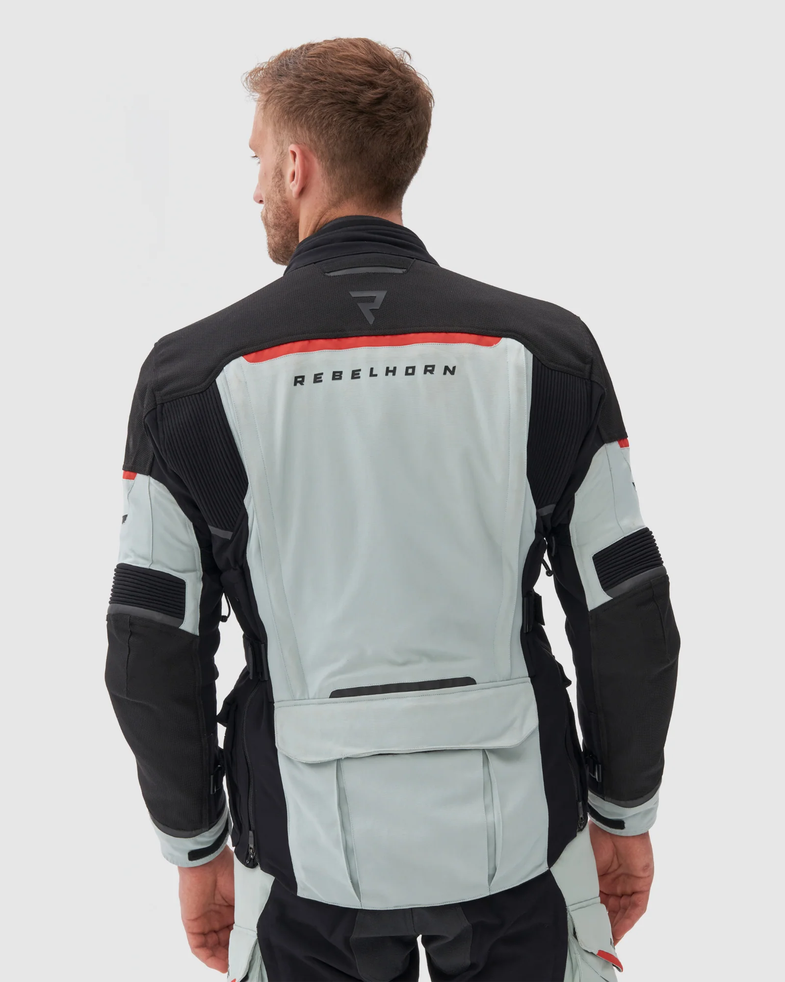 Range Motorcycle Jacket Grey - Image 4