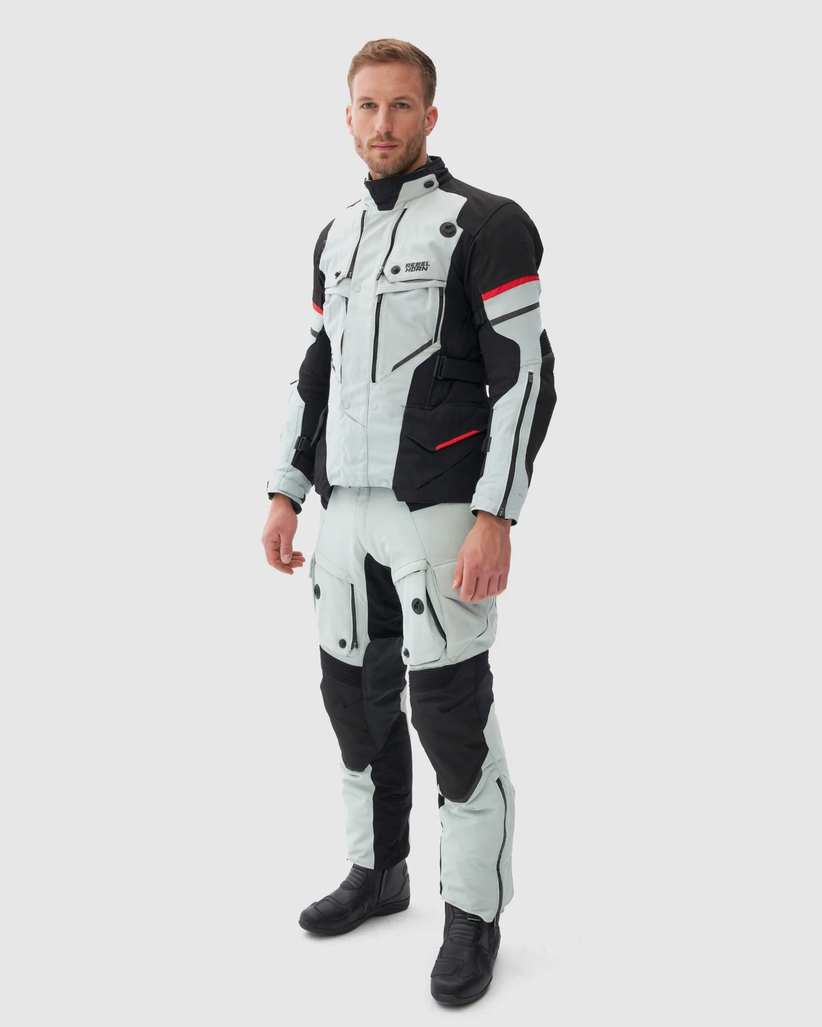 Range Motorcycle Pants Grey - Image 12