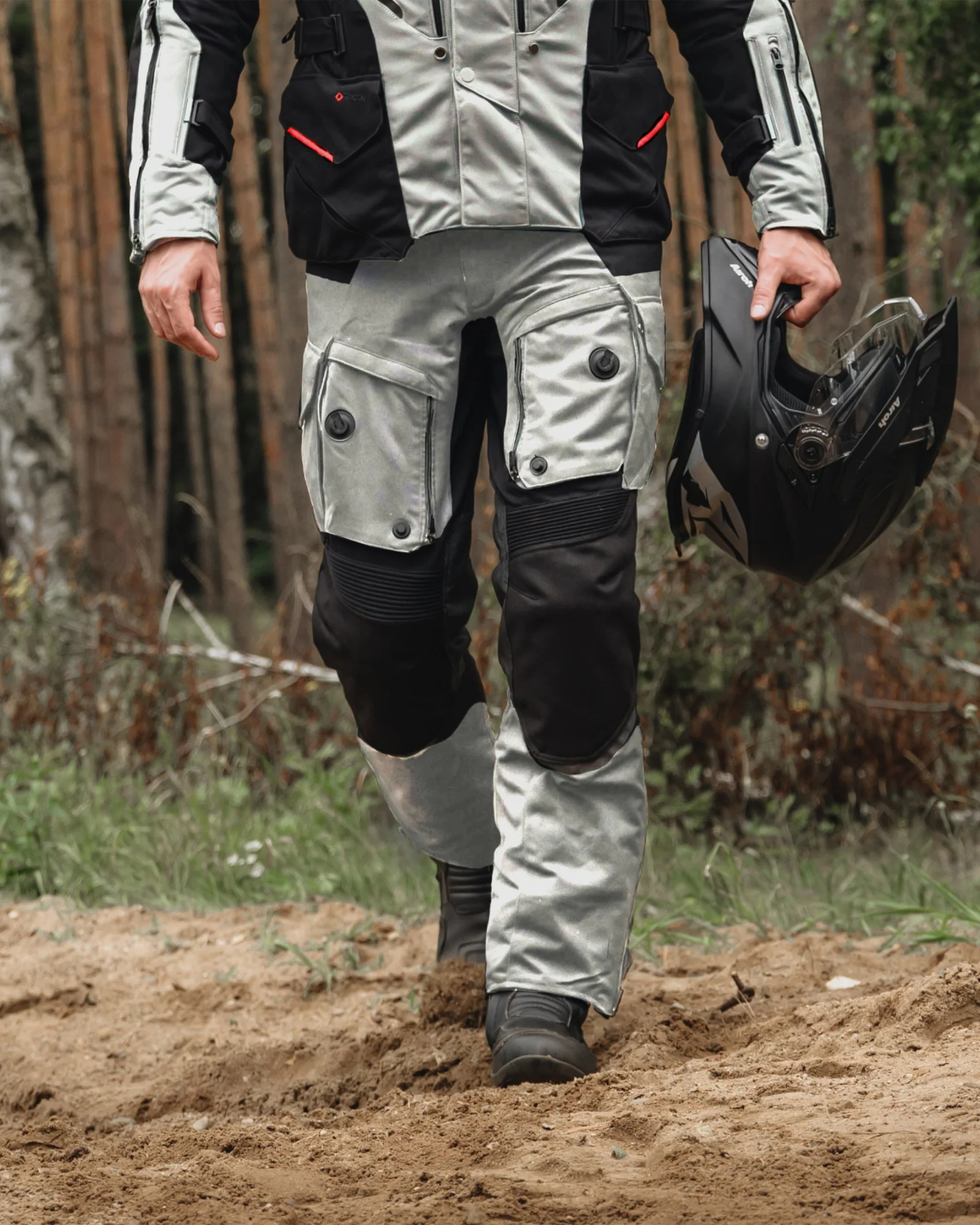 Range Motorcycle Pants Grey - Image 13