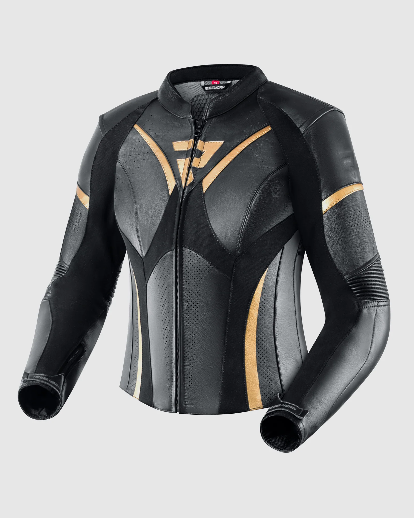 Rebel Women's Motorcycle Jacket Gold