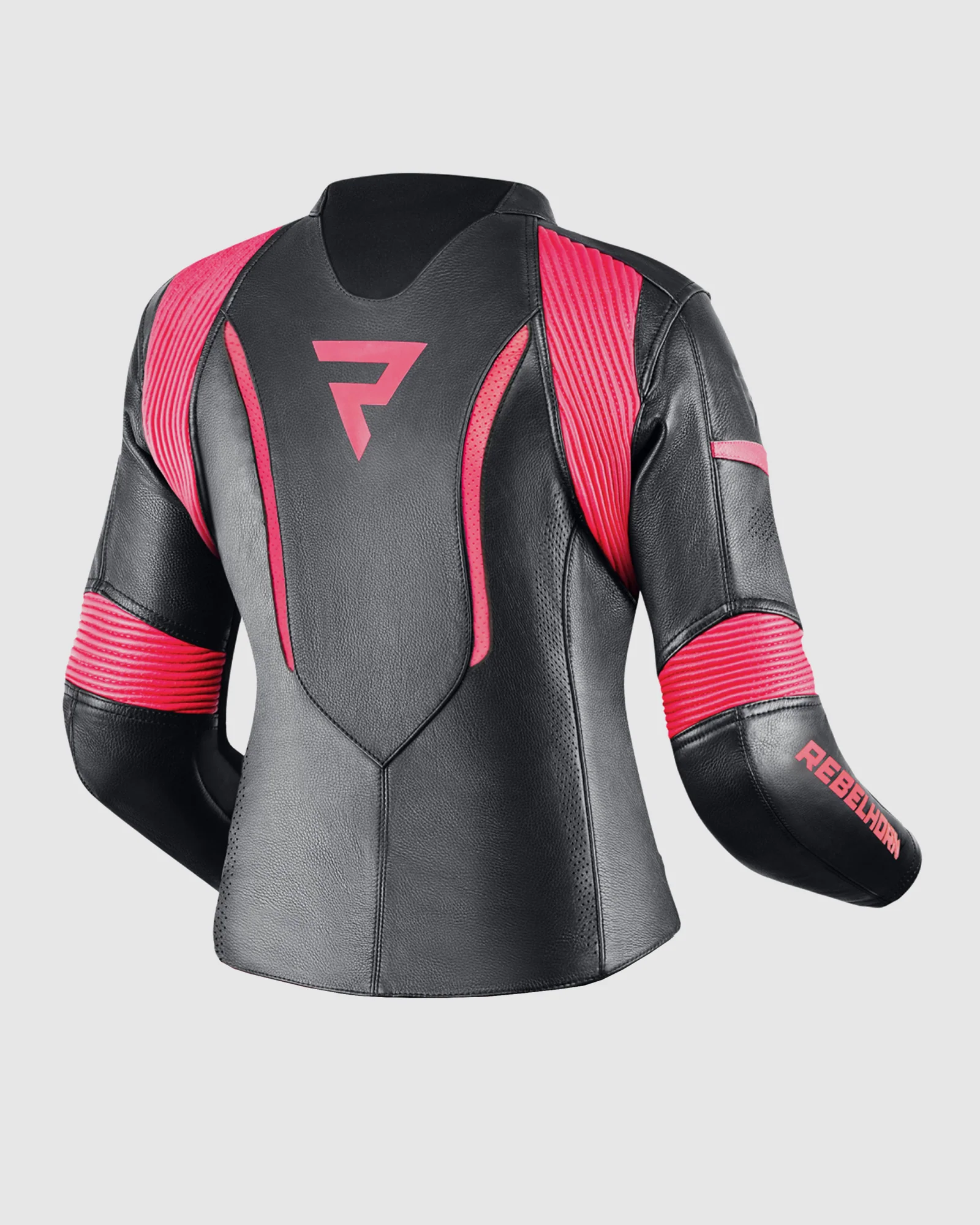 Rebel Women's Motorcycle Jacket Pink - Image 2