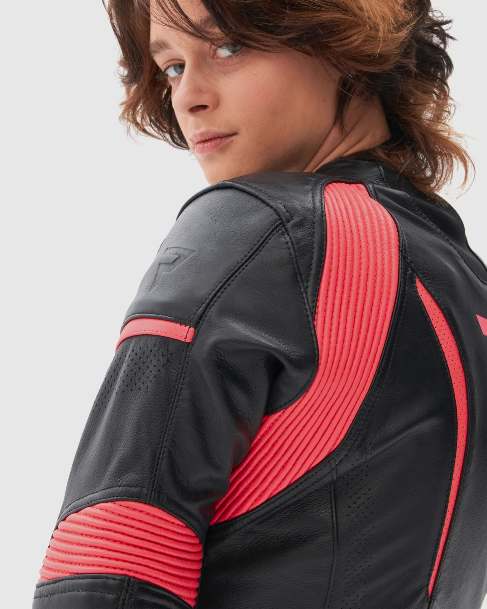 Rebel Women's Motorcycle Jacket Pink - Image 8